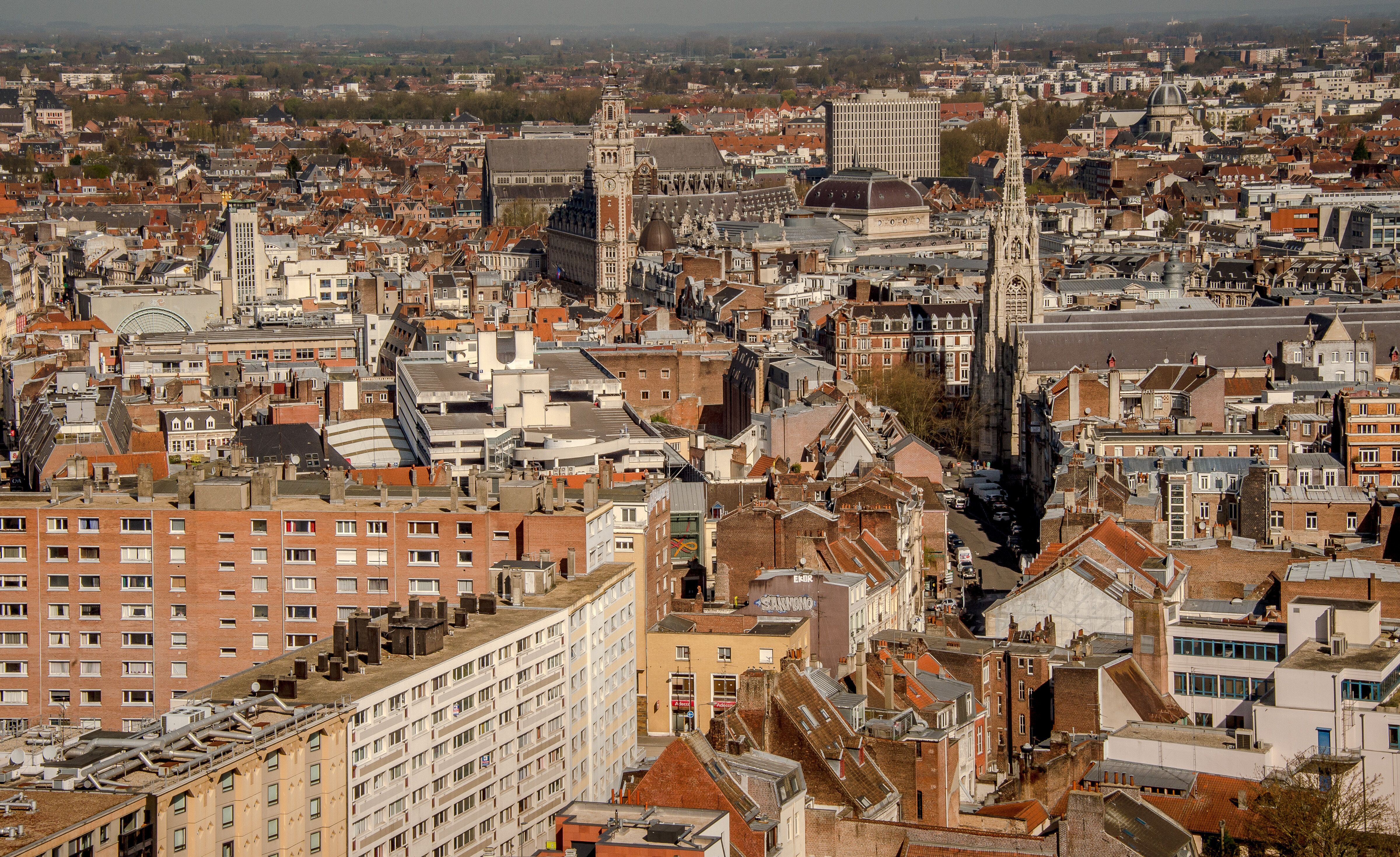 Une vue aérienne de Lille. (photo