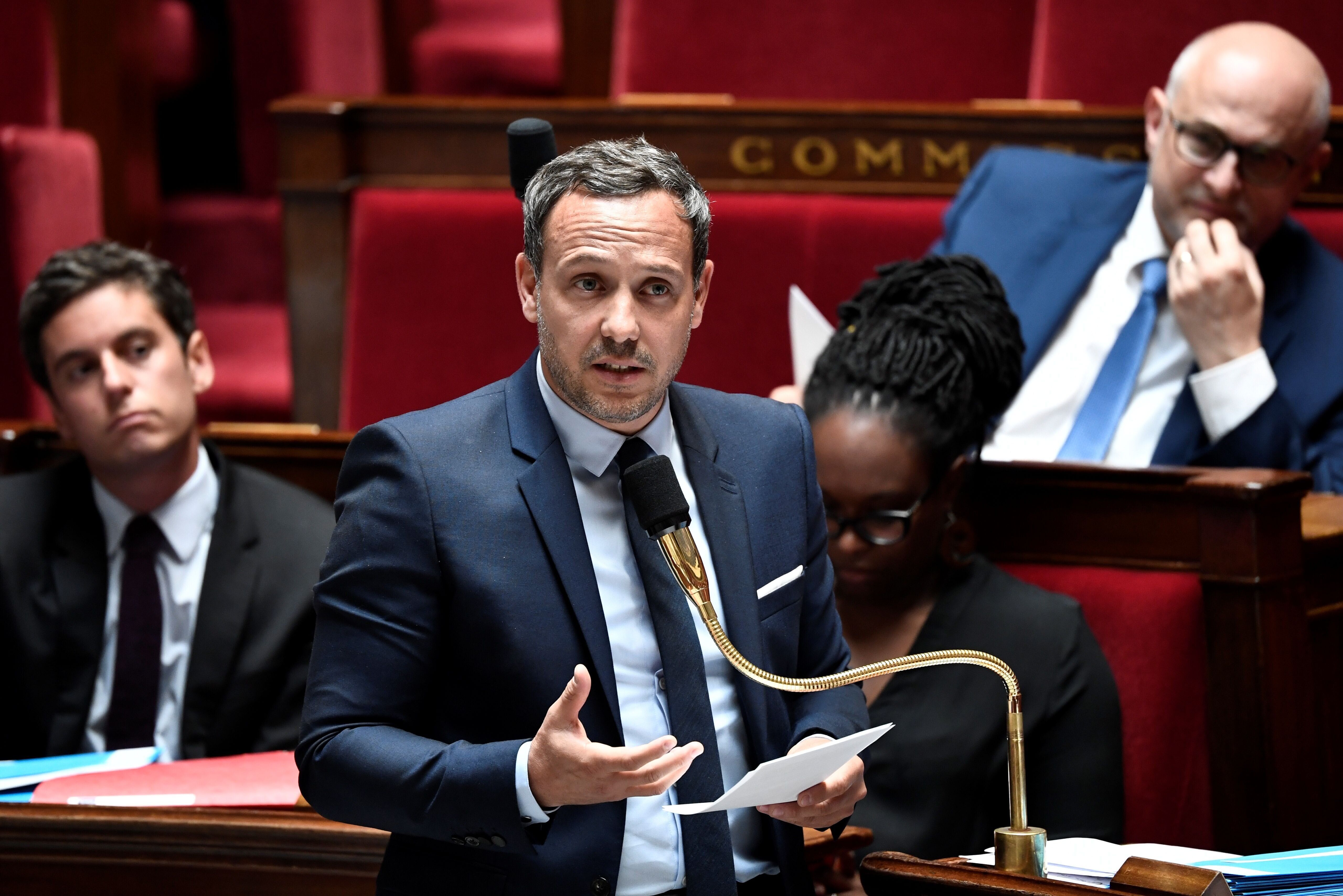 Adrien Taquet, ici à l'Assemblée nationale le 16 juin, annonce la création d'une...