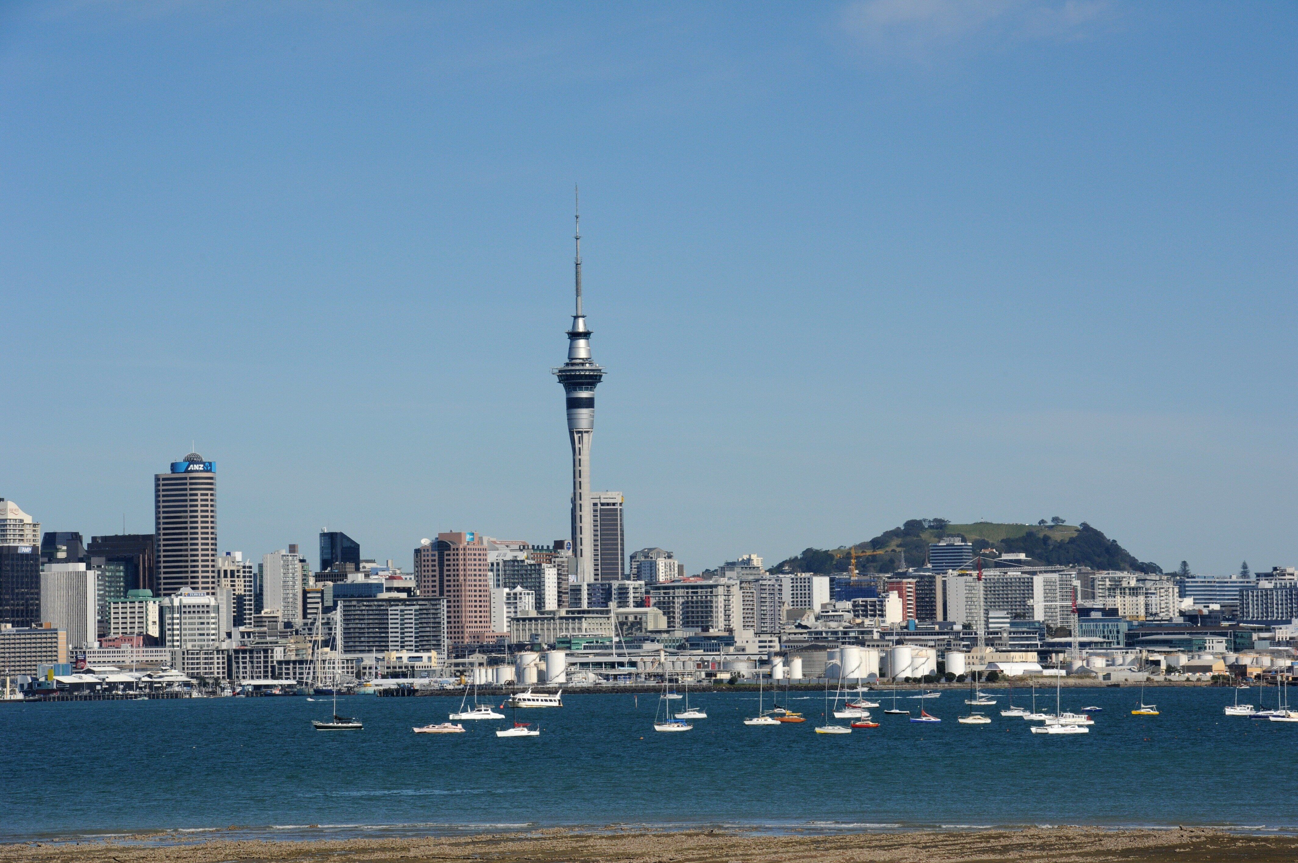 Une vue du centre-ville d'Auckland, en