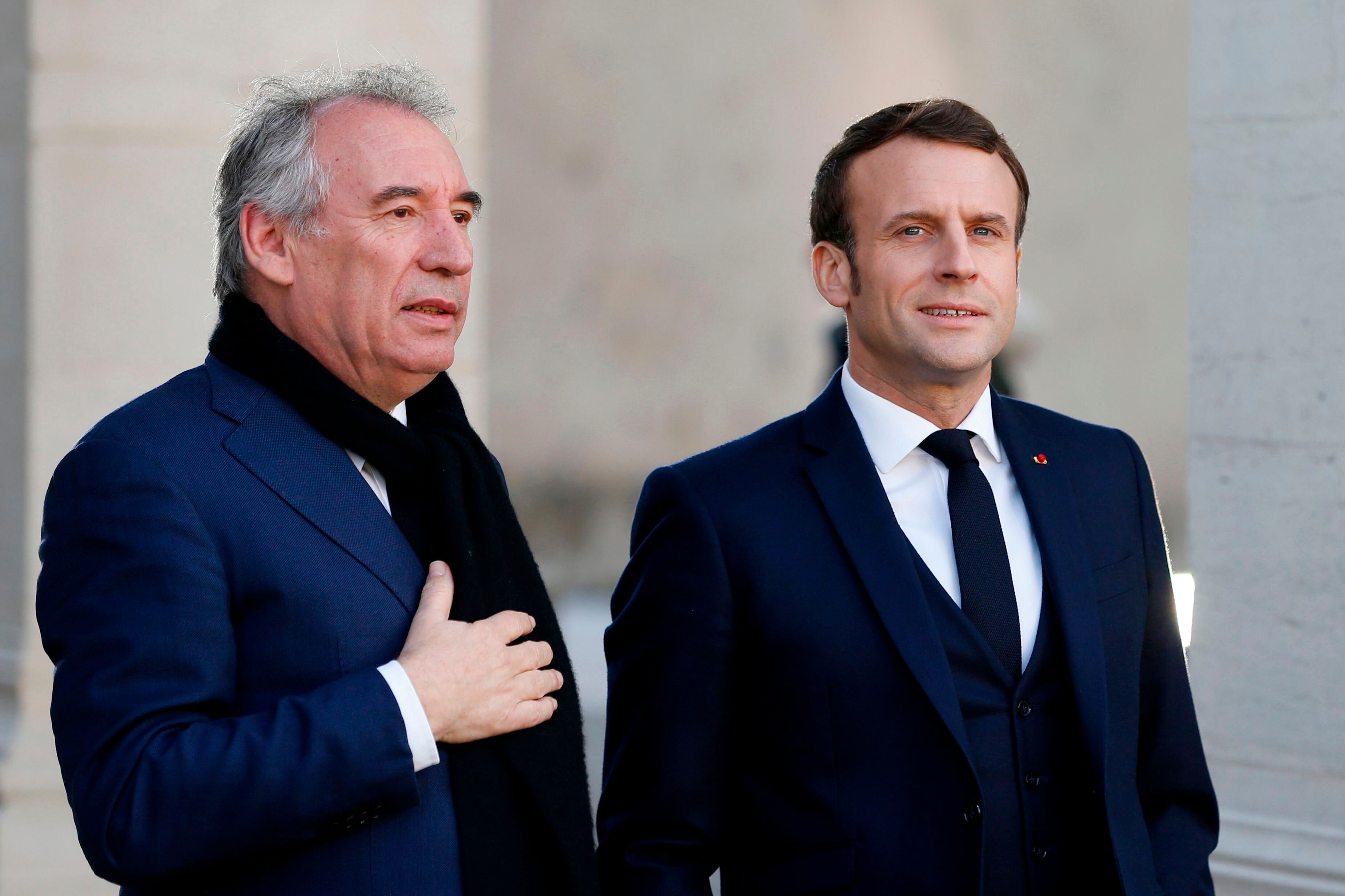 Emmanuel Macron a confirmé la nomination de François Bayrou, ici le 13 janvier à...