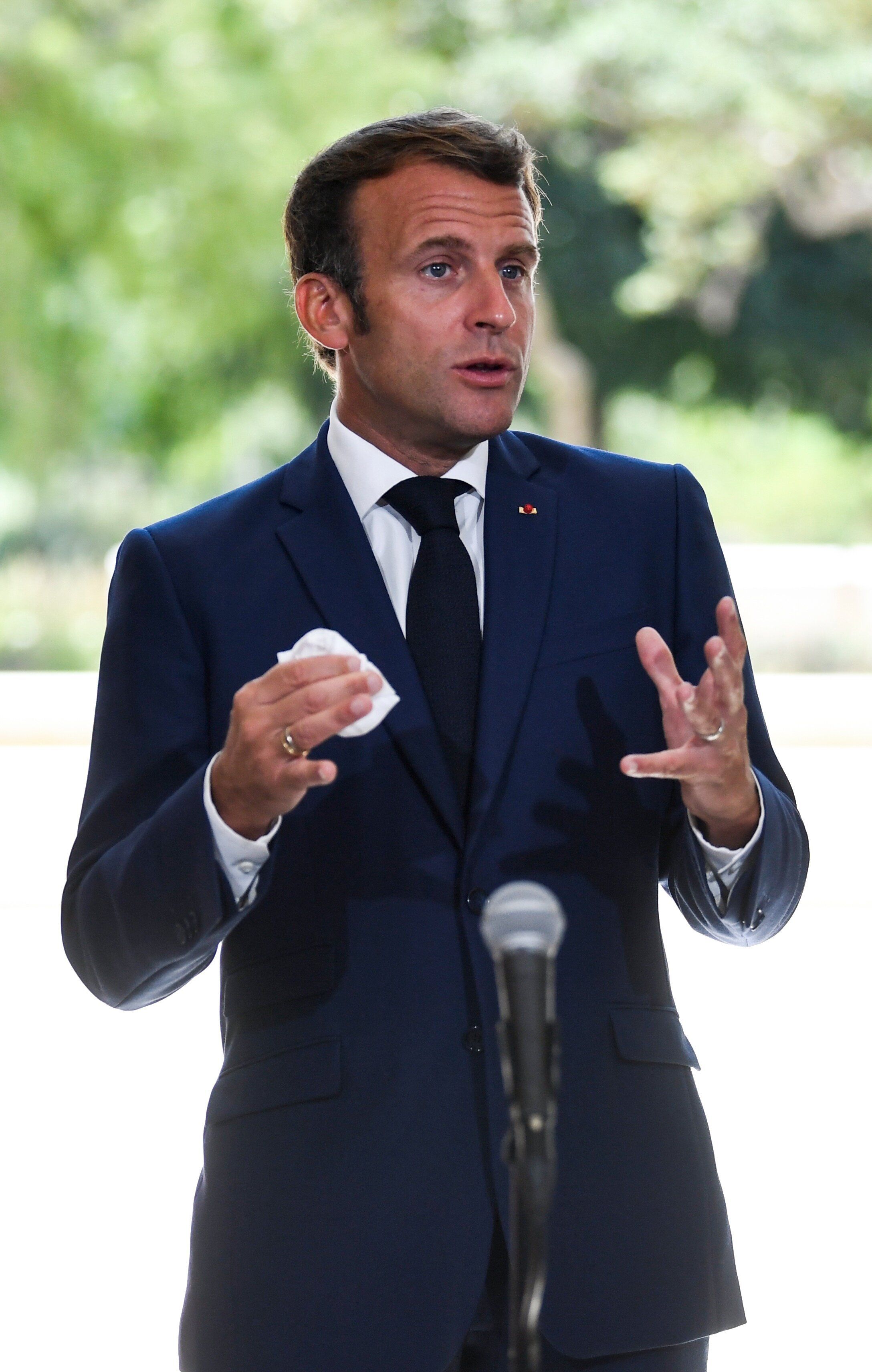 Emmanuel Macron, ici à Toulon le 4 août