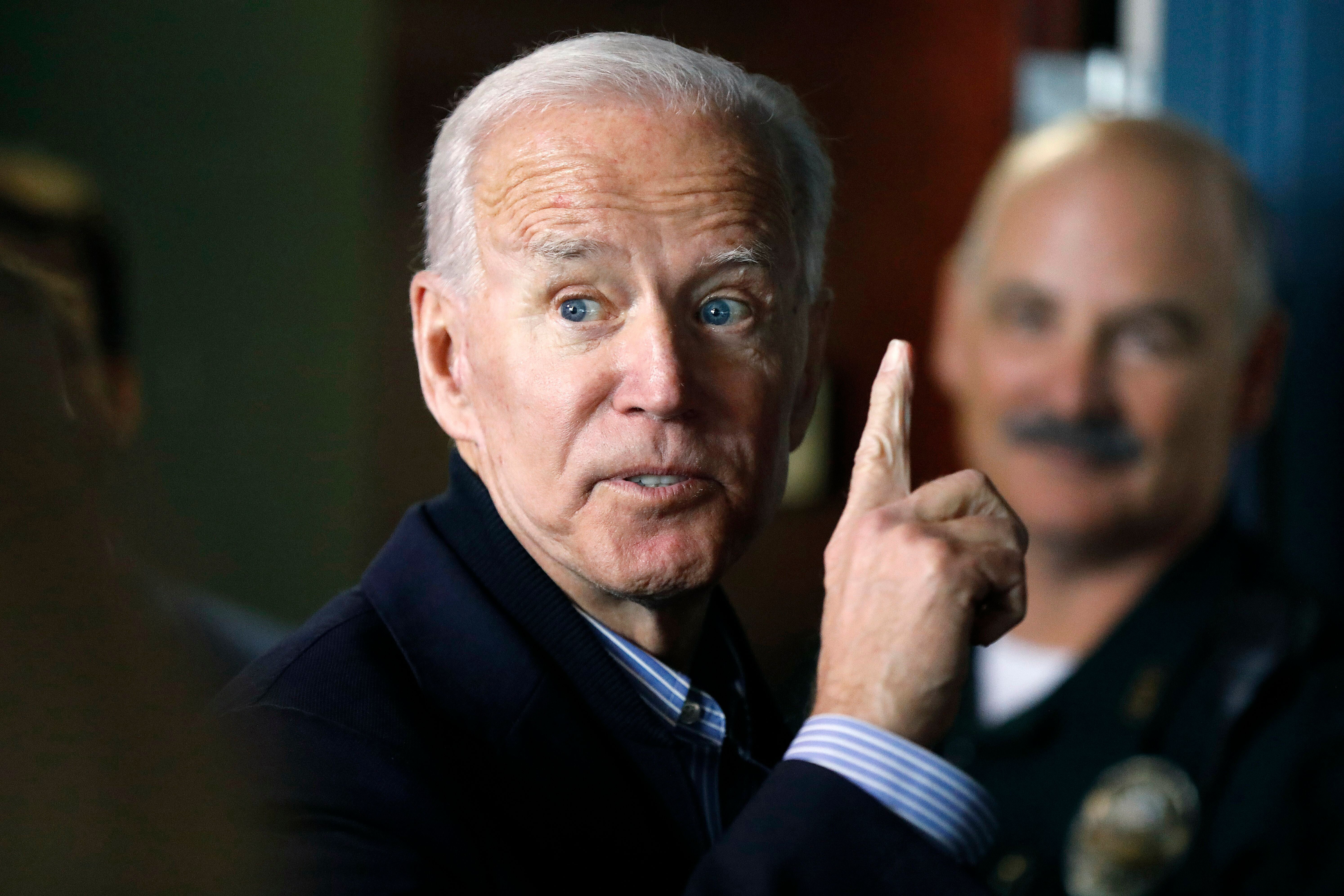 Joe Biden en mai 2019 lors d'un événement de campagne dans les Hampton (AP Photo/Michael...