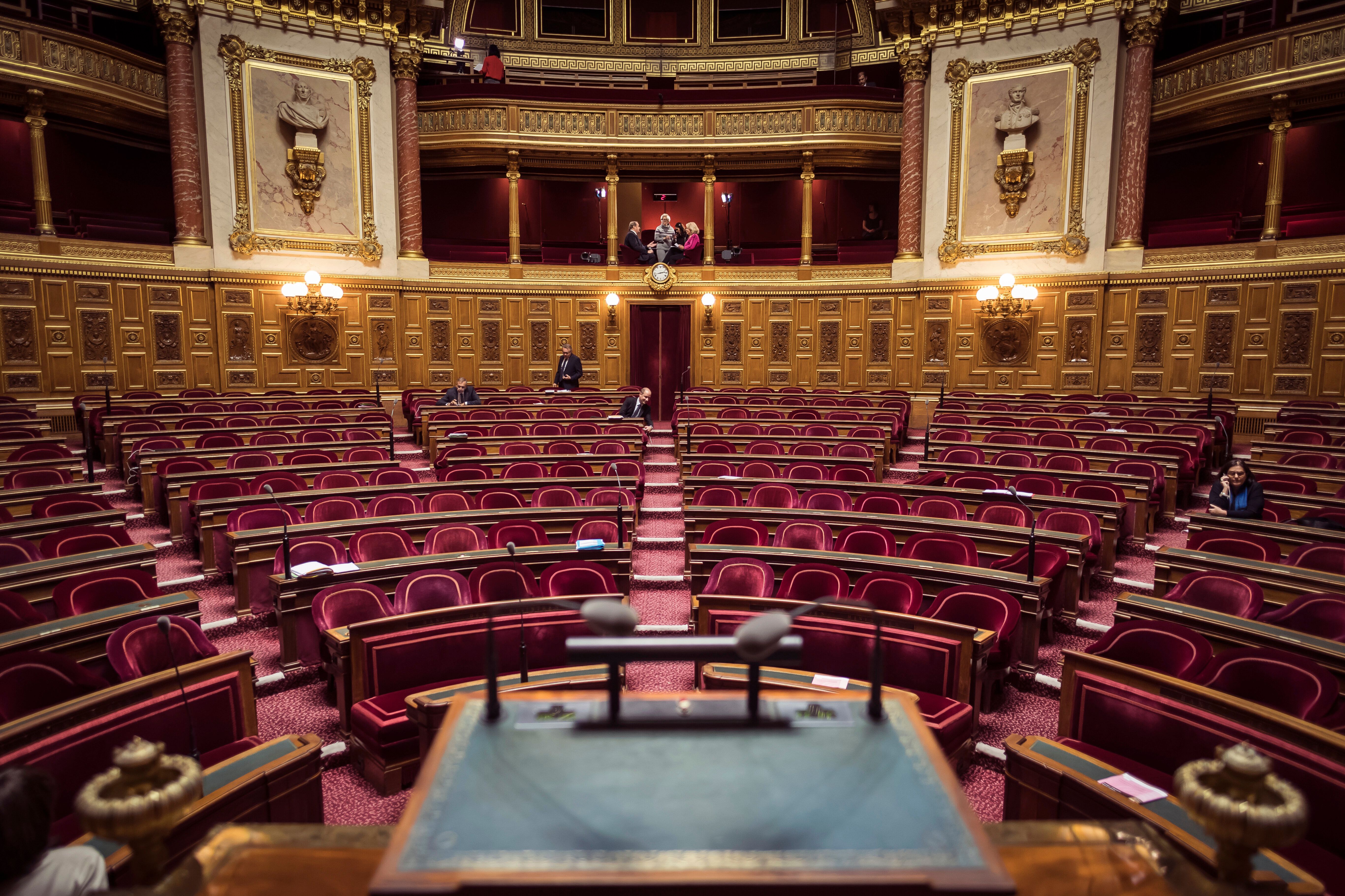 Une vue globale du Sénat, à Paris. (photo