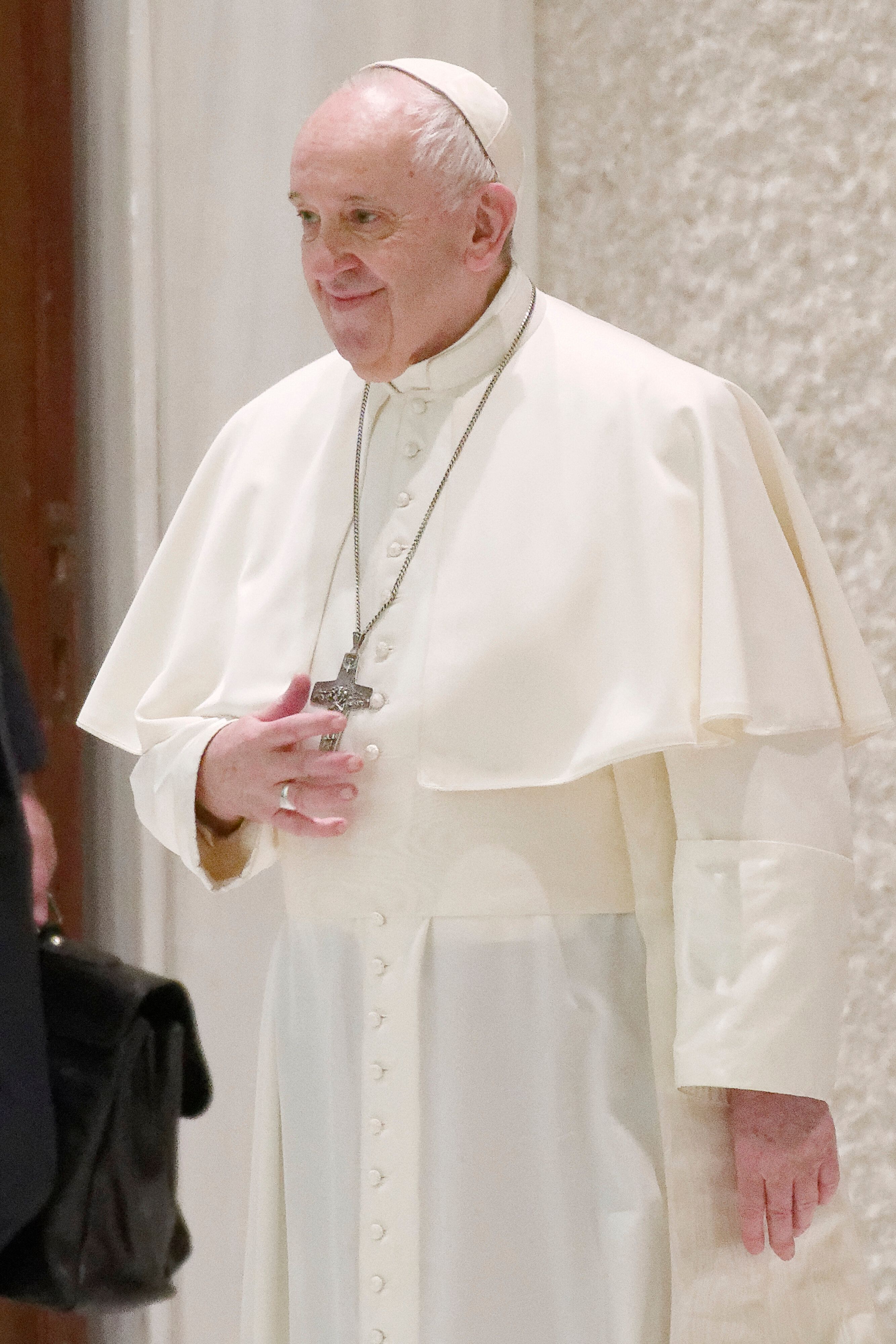 Le pape François, ici le 21 octobre au Vatican, a défendu avec une force rare le droit...