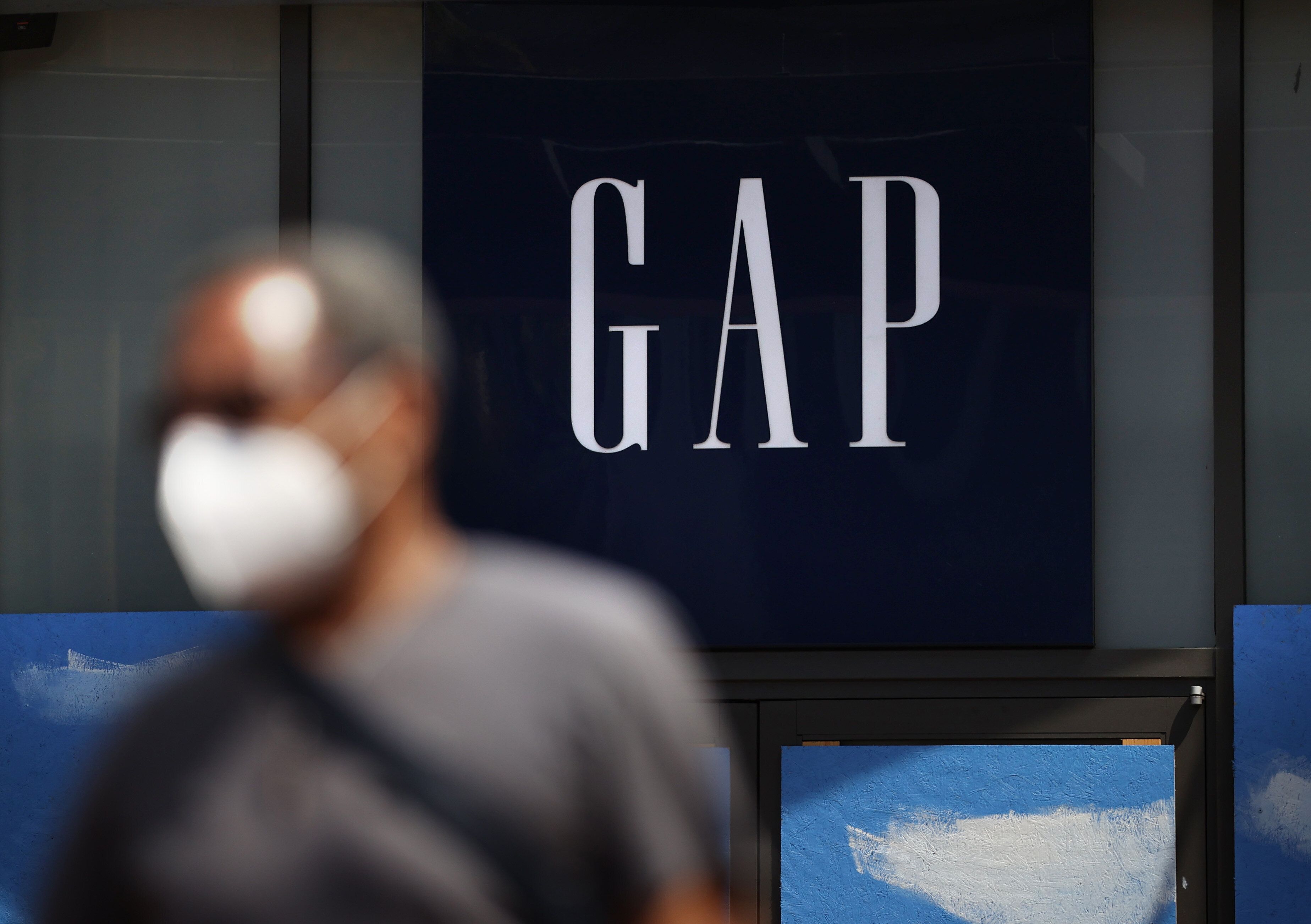 L'enseigne du magasin Gap à San Francisco qui a également définitivement fermé...