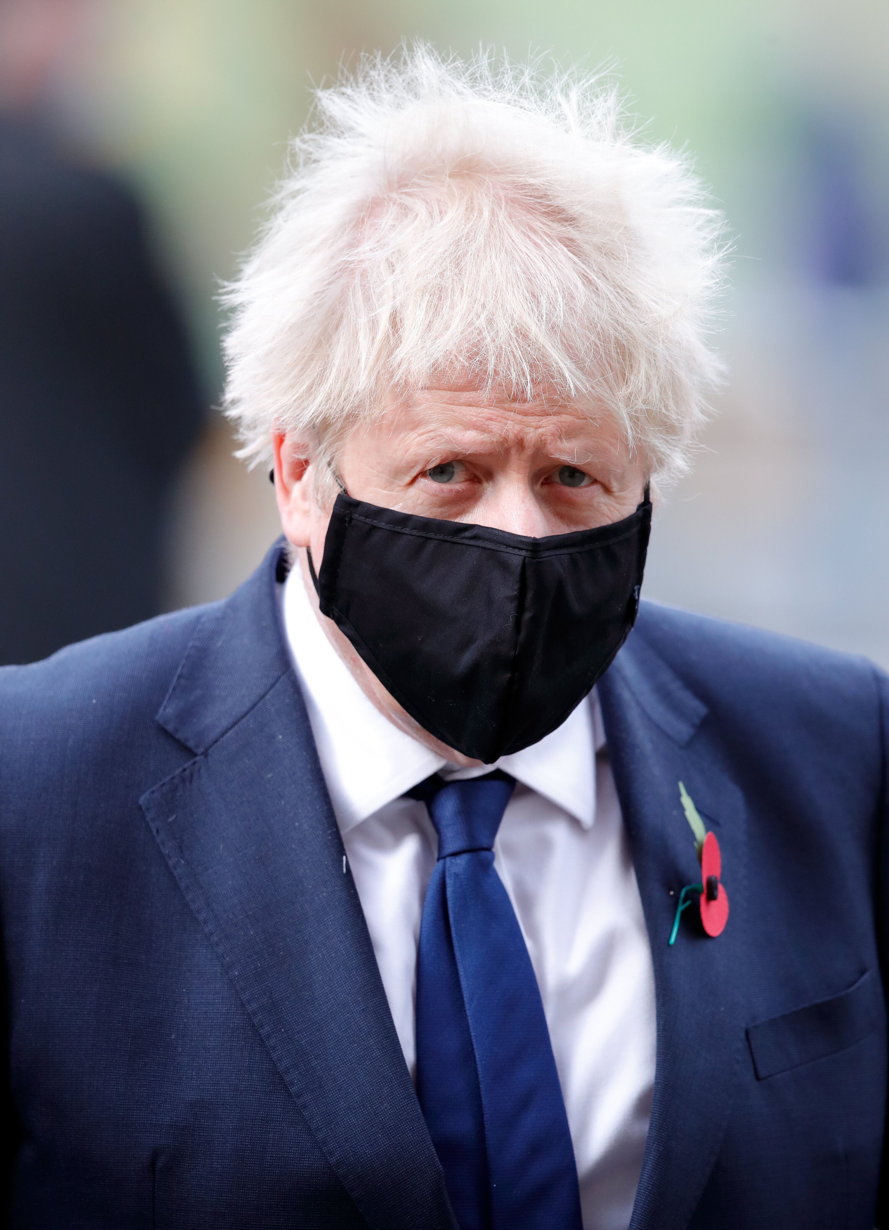 Boris Johnson, cas contact Covid-19, de nouveau à l'isolement (photo du 11 novembre