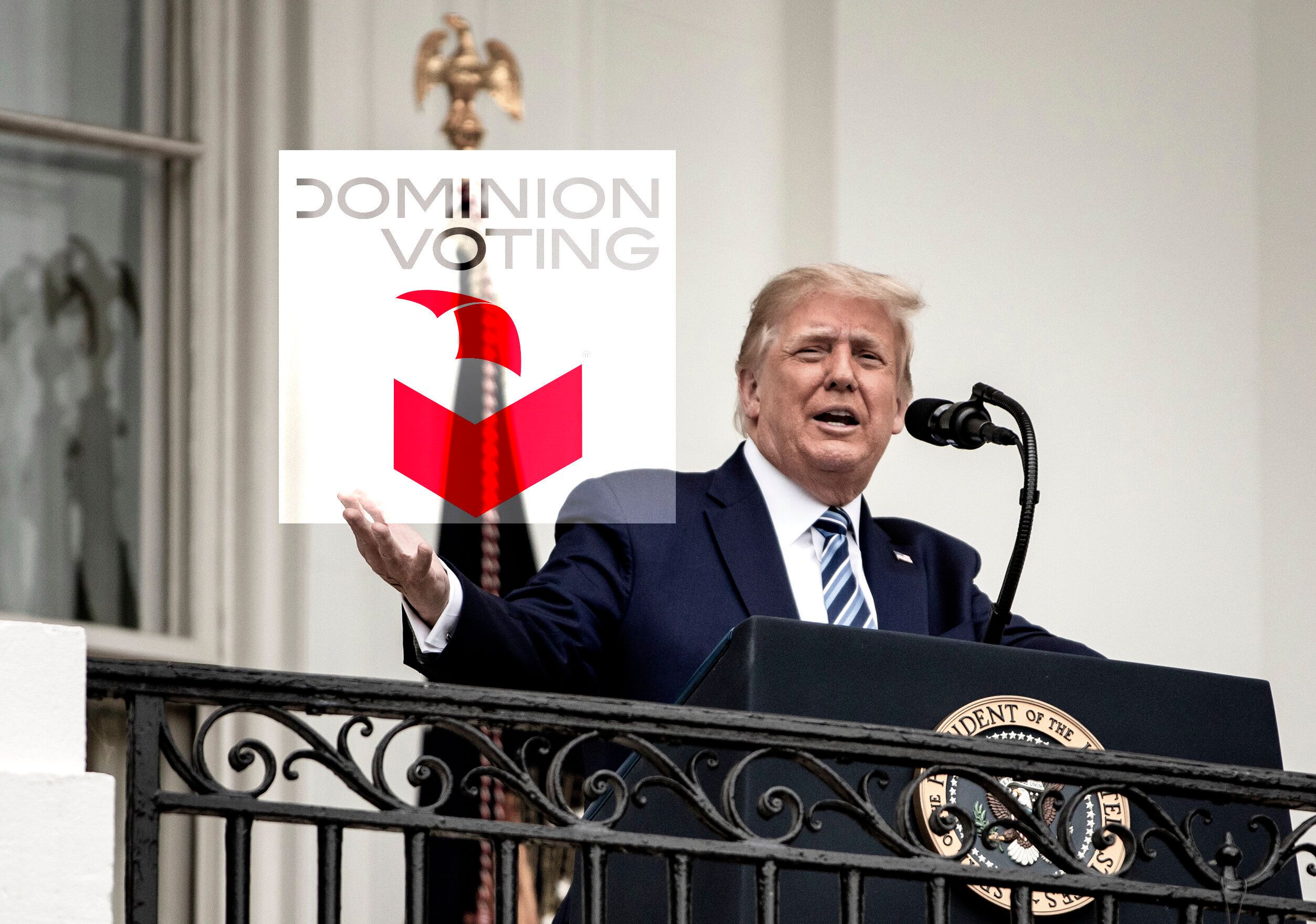 Dominion, le logiciel des élections américaines qui obsède Trump (photo d'illustration Le HuffPost avec