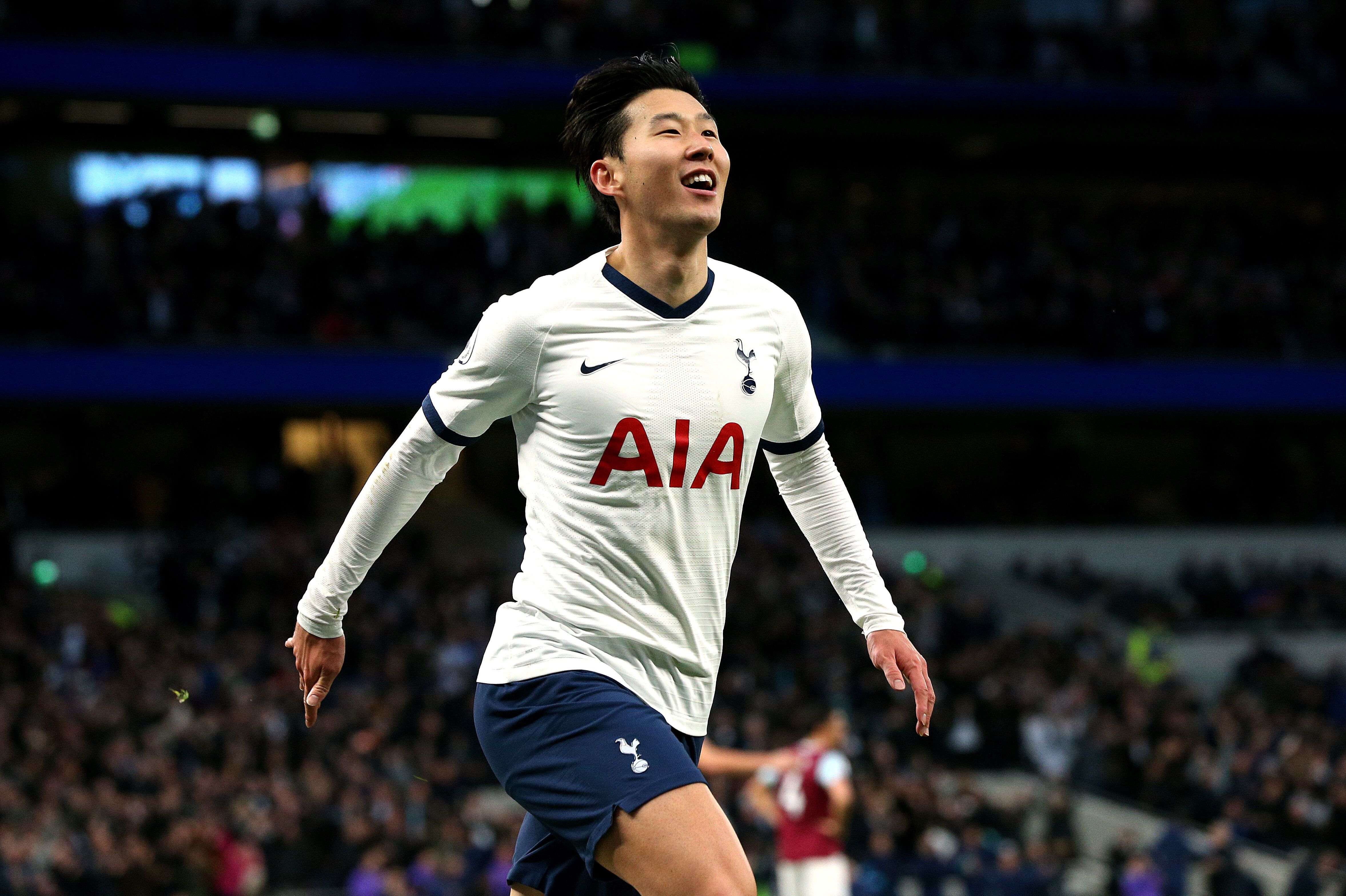 Le 7 décembre 2019, à Londres, l'attaquant sud-coréen de Tottenham Heung-min Son...