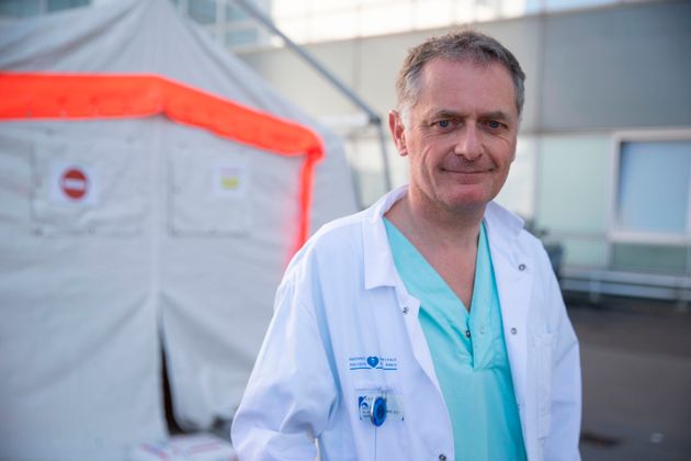 Philippe Juvin chef des urgences de l'hôpital Pompidou à Paris, photographié le 25...