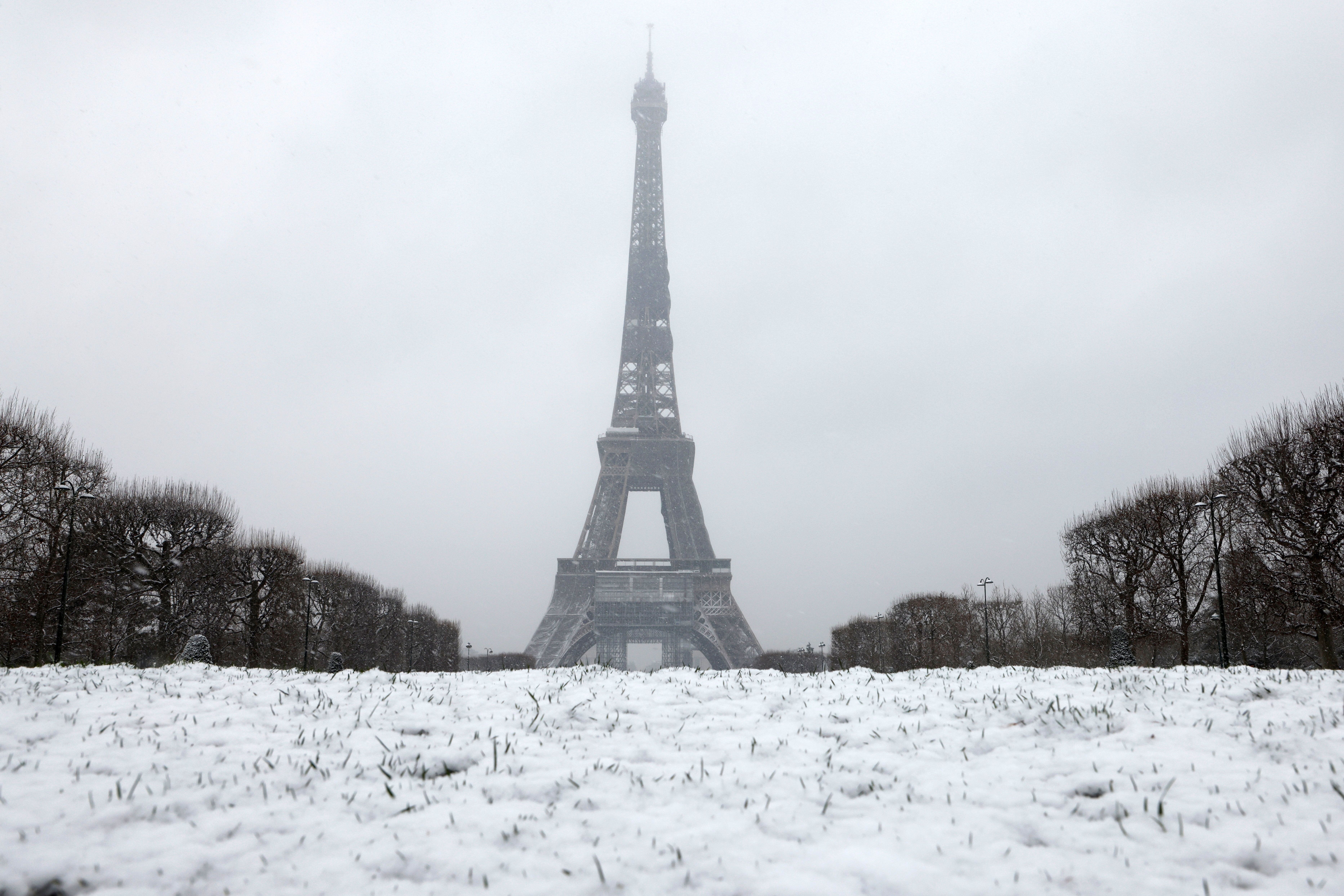 Paris sous la neige, le 16 janvier