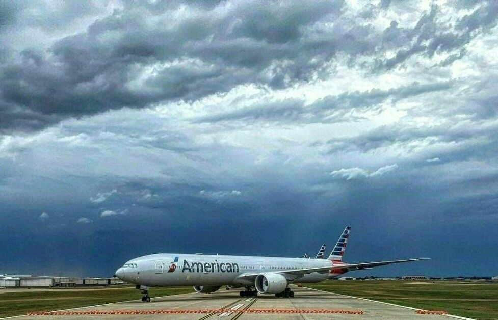Un Boeing 777 américain à l'aéroport de Tulsa, dans l'Oklahoma (États-Unis) le 19 juin 2020 (Photo