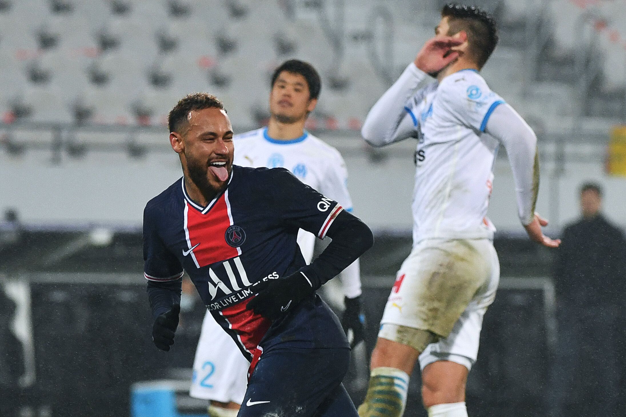 Neymar, ici lors du Trophée des Champions OM-PSG disputé à Lens, le 13 janvier