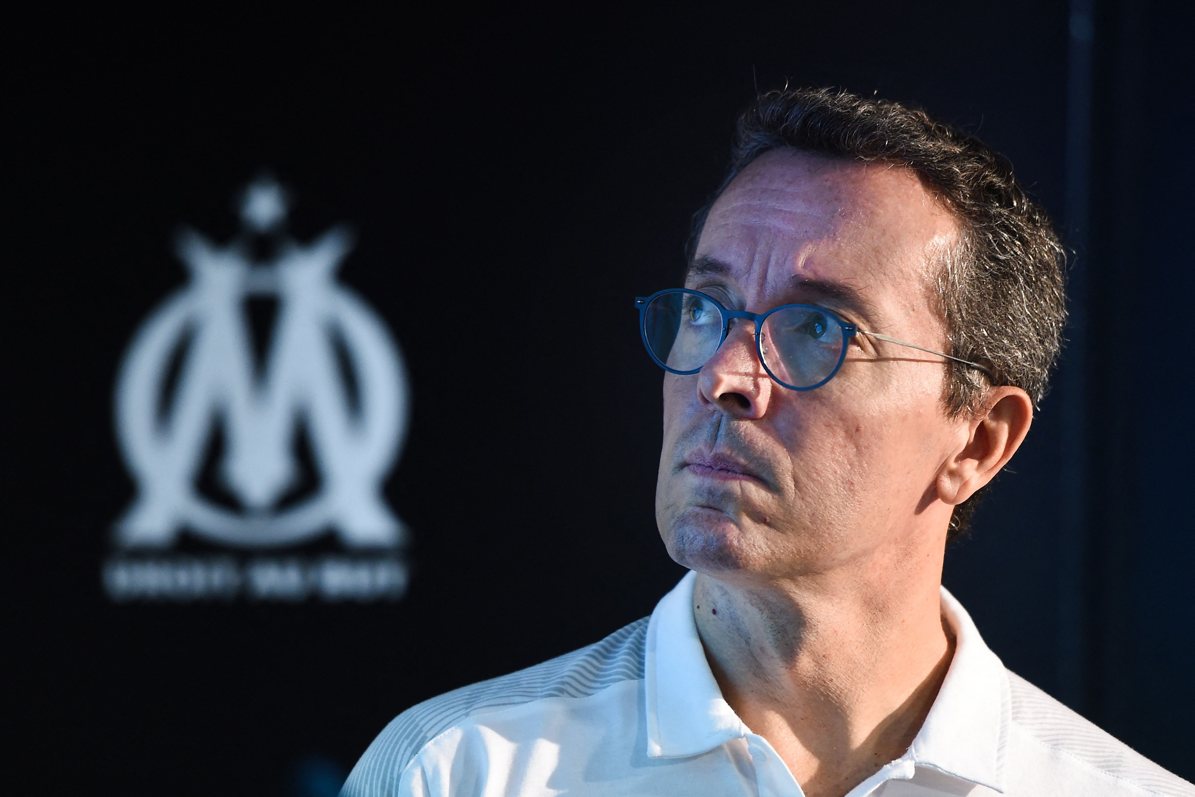 Jacques-Henri Eyraud, ici photographié en septembre 2019 à Marseille, n'est plus le président de l'OM....