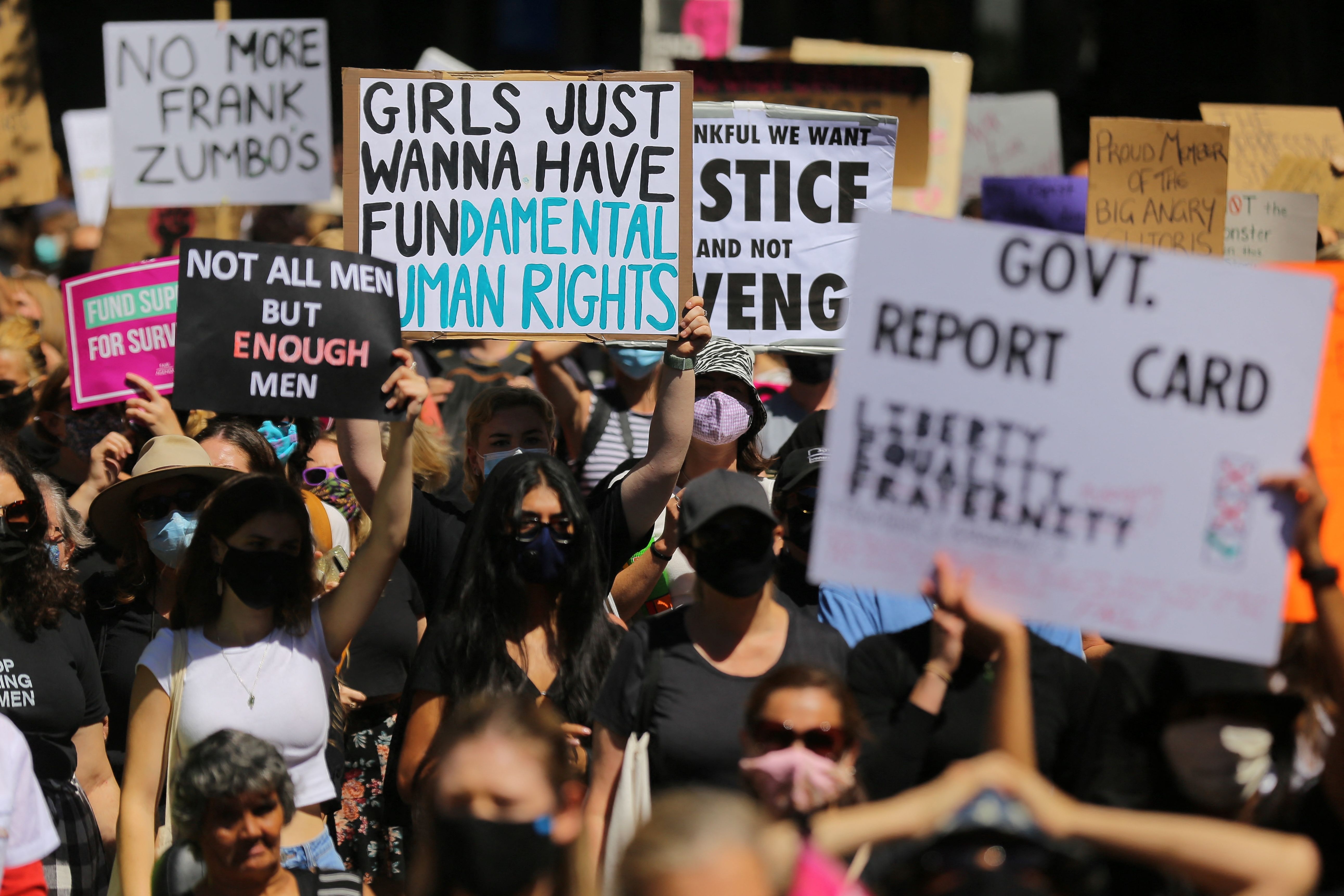 Une manifestation contre le sexisme et les violences sexuelles à Sydney (Australie) le 15 mars