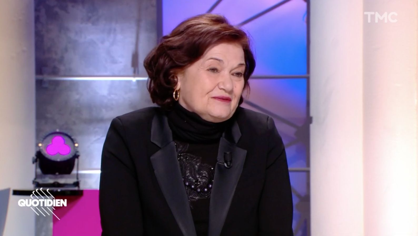 Capture d'écran de l'émission Quotidien du 10 mars 2021, avec Elisabeth Roudinesco, invitée de Yann
