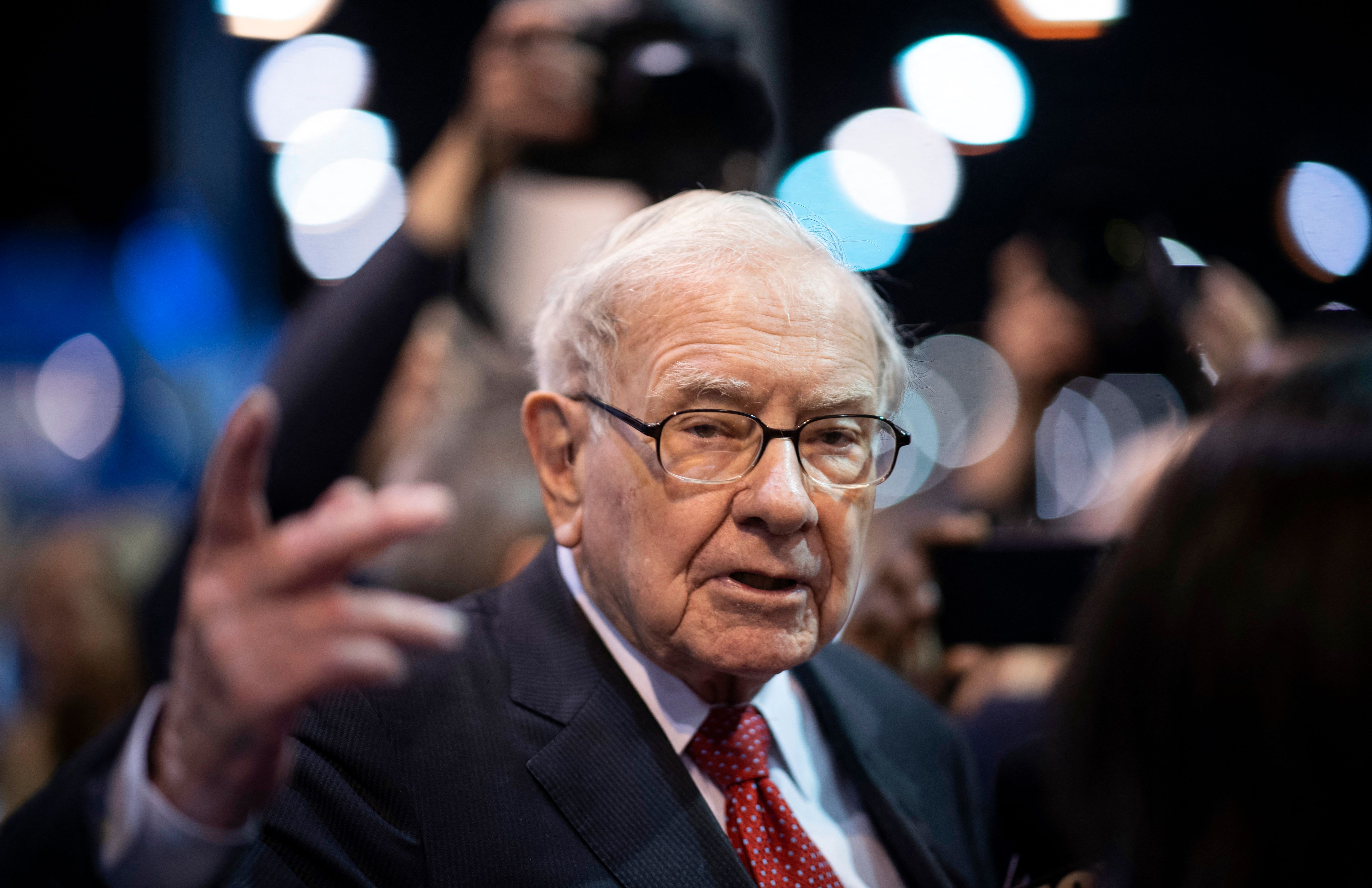 Warren Buffet au meeting annuel de Berkshire Hathaway, sa société d'investissement, le 4 mai