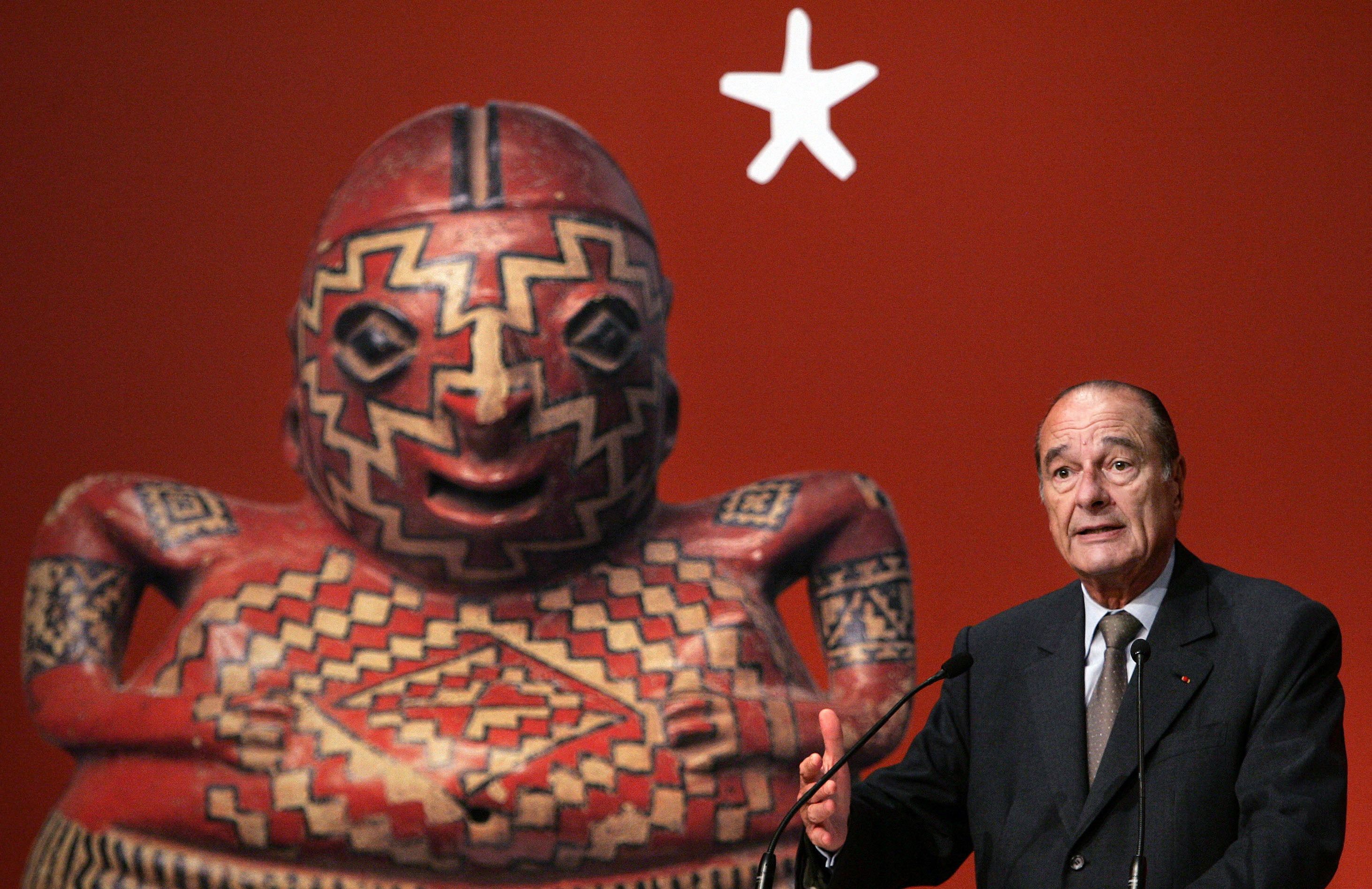 Jacqus Chirac inaugure le Musée du Quai Branly le 20 juin 2006 à