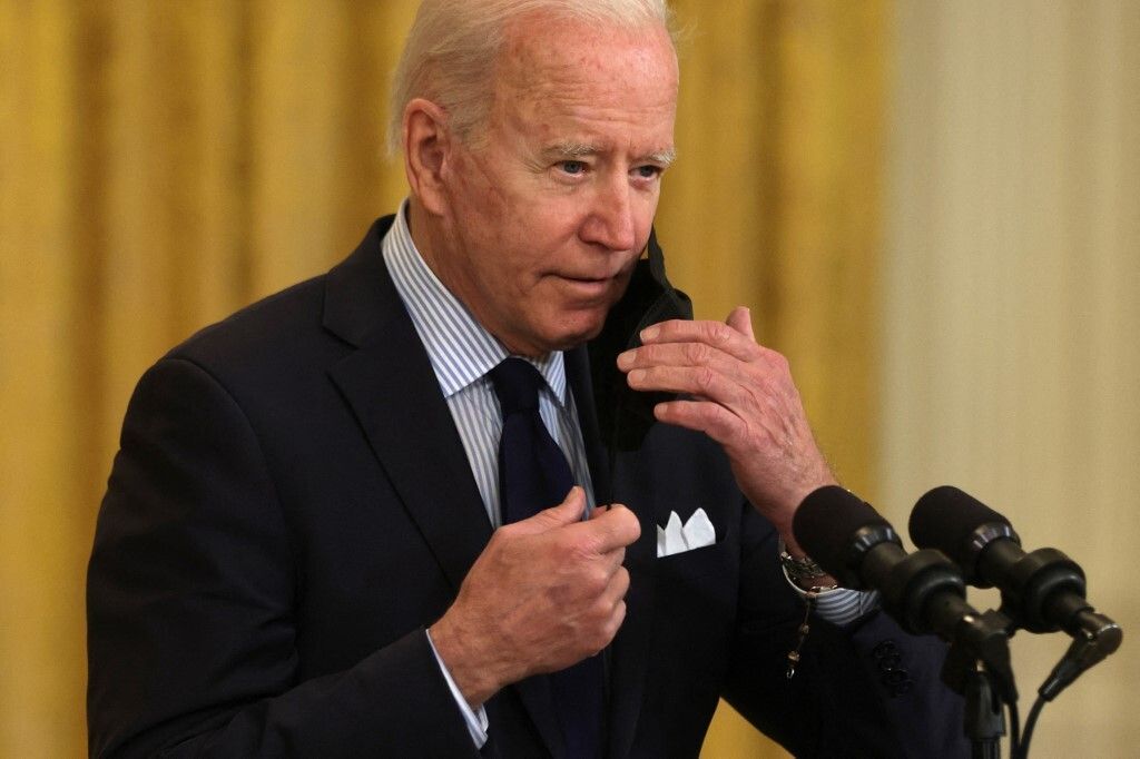 Le président américain, Joe Biden, lors d'un conférence de presse le 7 mai à la Maison