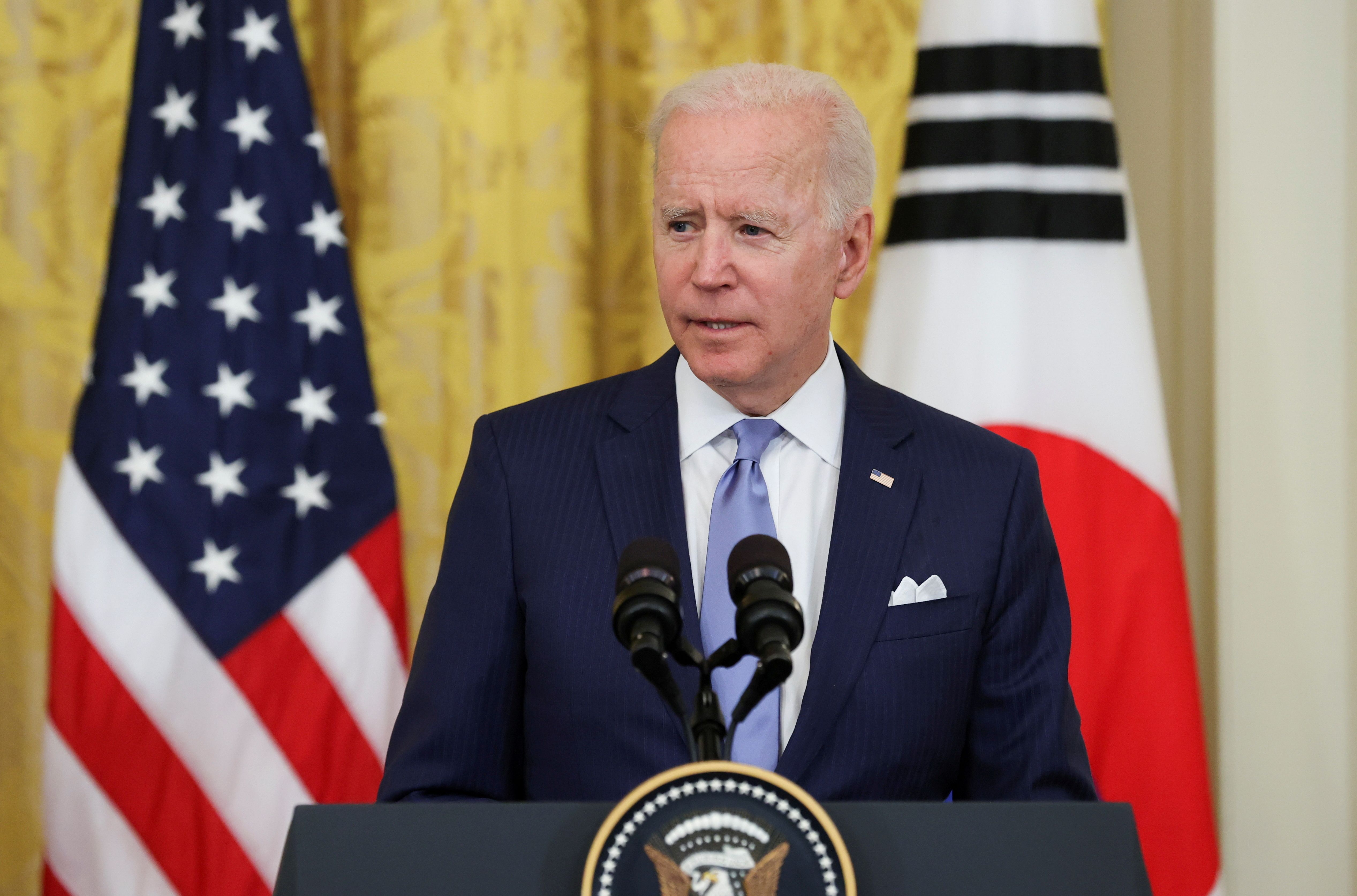 Joe Biden, ici à la Maison Blanche à Washington aux États-Unis, le 21 mai