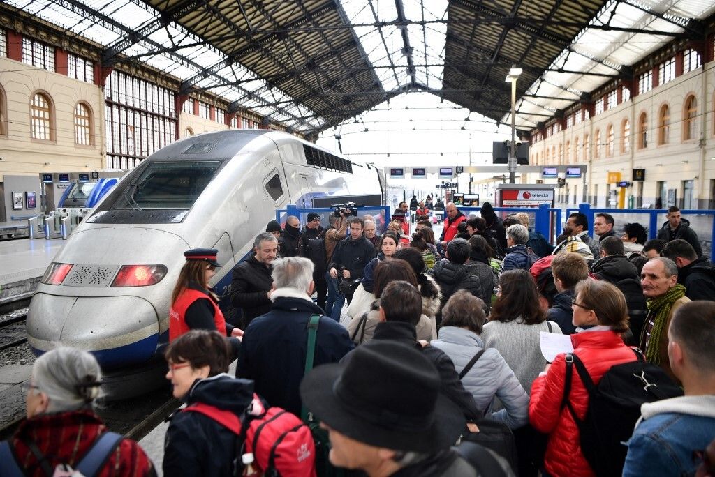 La gare Saint-Charles à Marseille bloquée par une intervention policière dans un TGV (photo d'illustration...