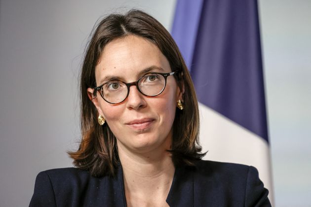 Amélie de Montchalin durant une conférence de presse après le Conseil des ministres du 2 juin