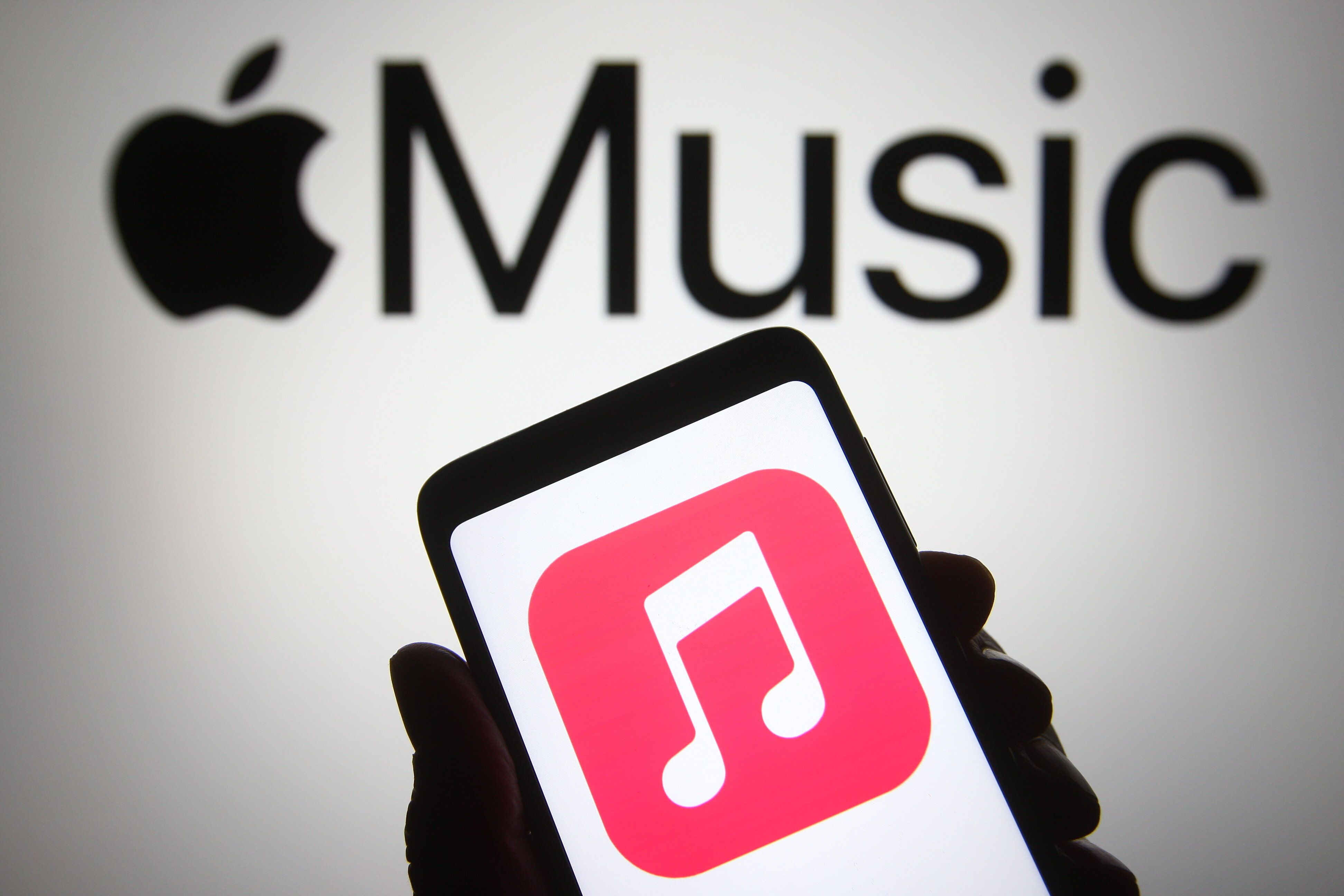 Image d'illustration du logo de l'application Apple Music prise le 18 avril