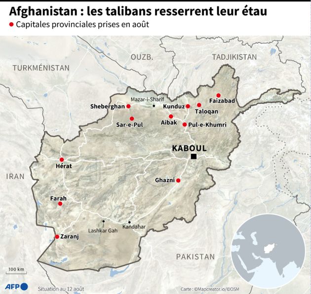 Les talibans ont pris possession en un peu plus d'une semaine de la moitié des grandes capitales provinciales