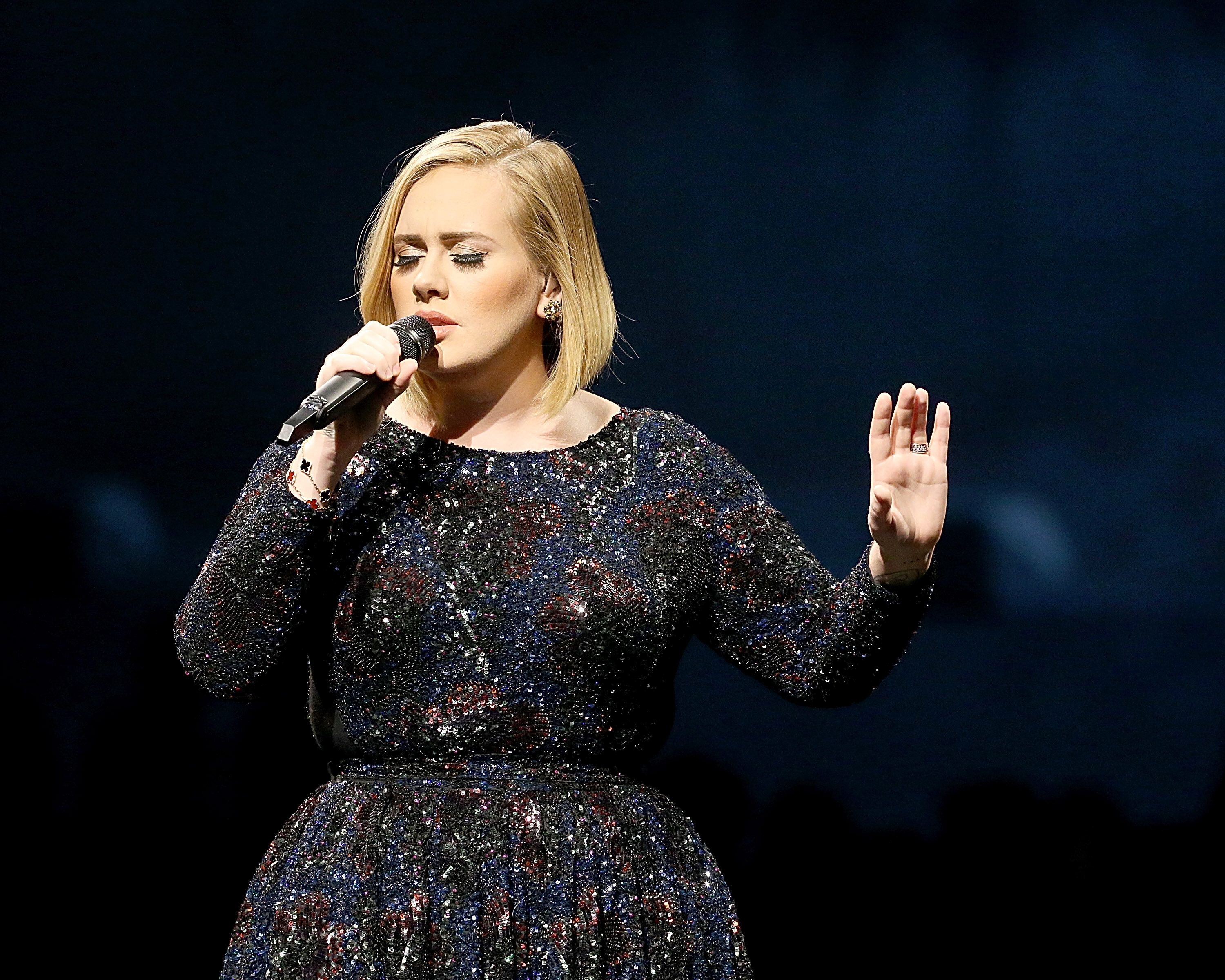 Adele en concert au Centre Frank Erwin, à Austin, Texas, aux Etats-Unis le 4 novembre