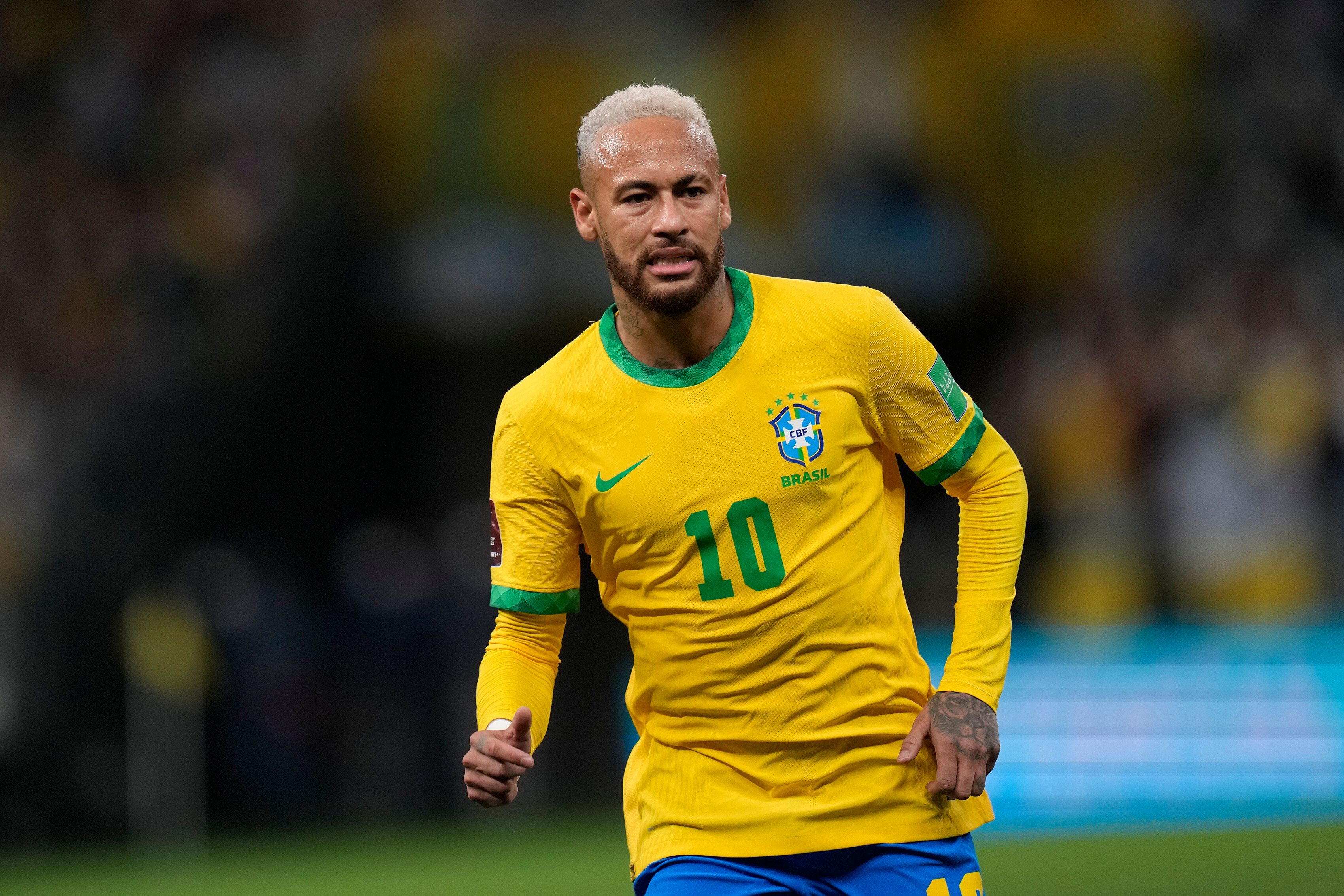 Neymar se blesse une nouvelle fois aux adducteurs avec l'équipe du Brésil (photo du 11...
