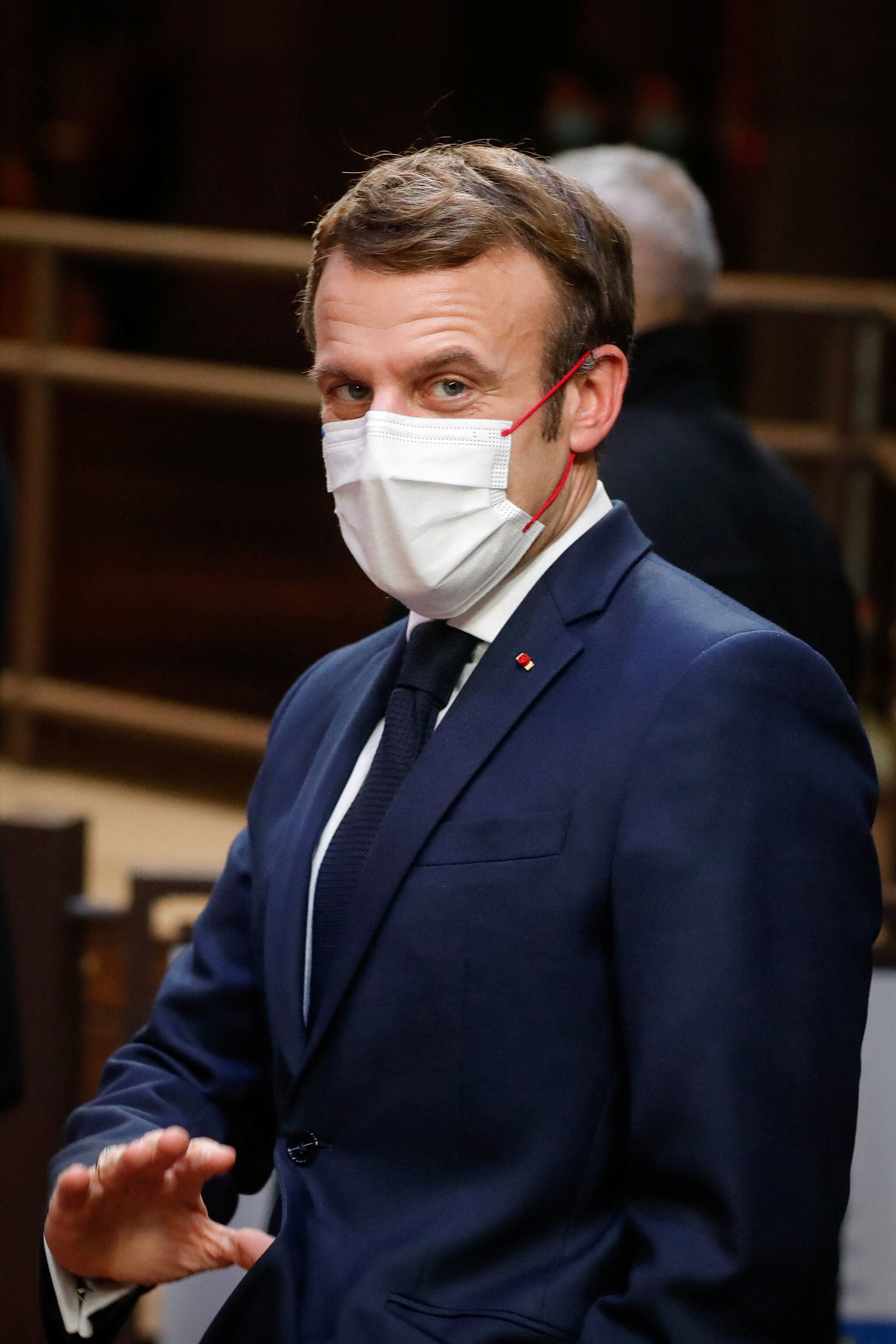 Emmanuel Macron (ici à Bruxelles le 17 décembre) préside un Conseil de défense...