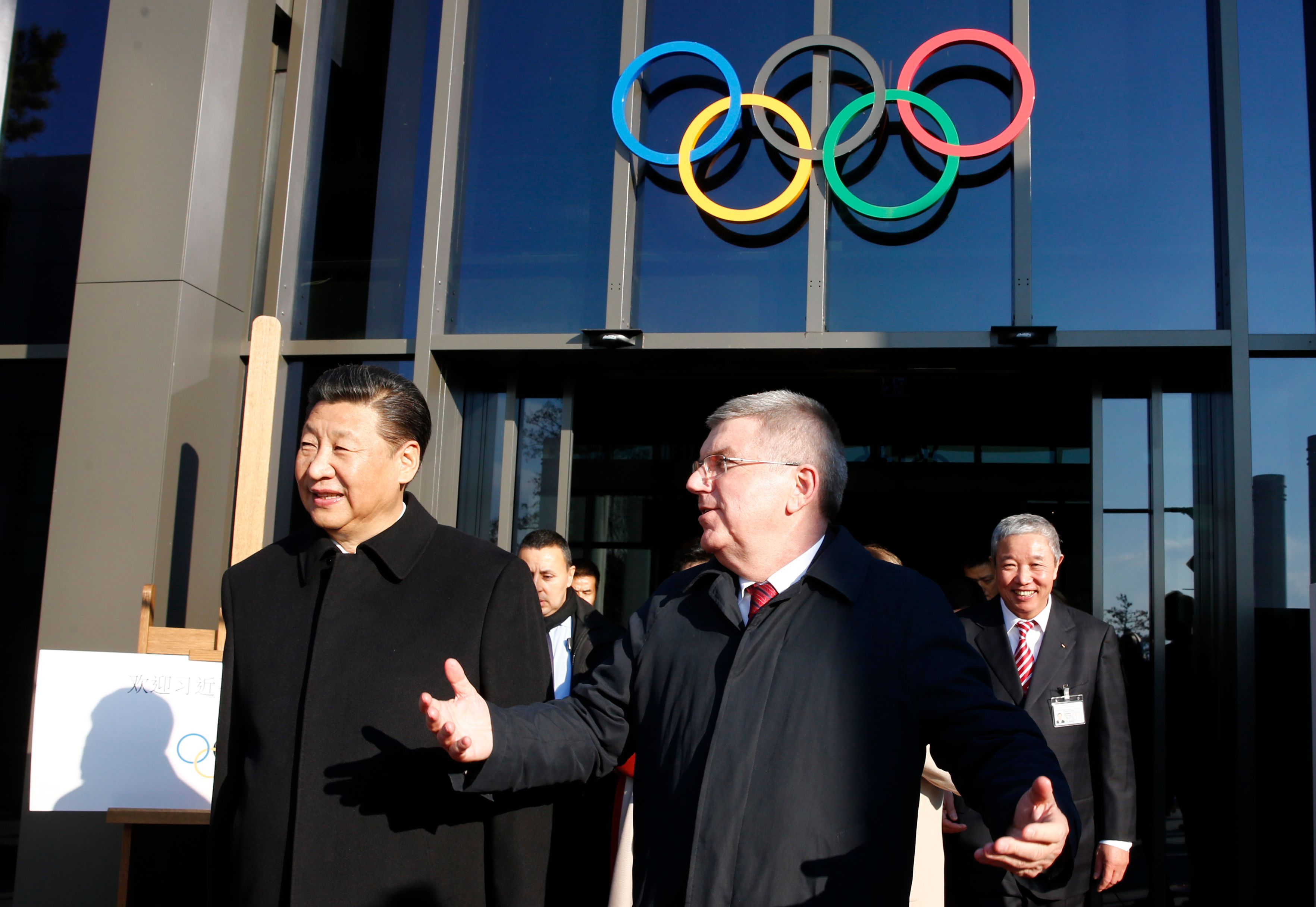 Le président chinois Xi Jinping, photographié ici en 2017 à Lausanne en compagnie du président du Comité...
