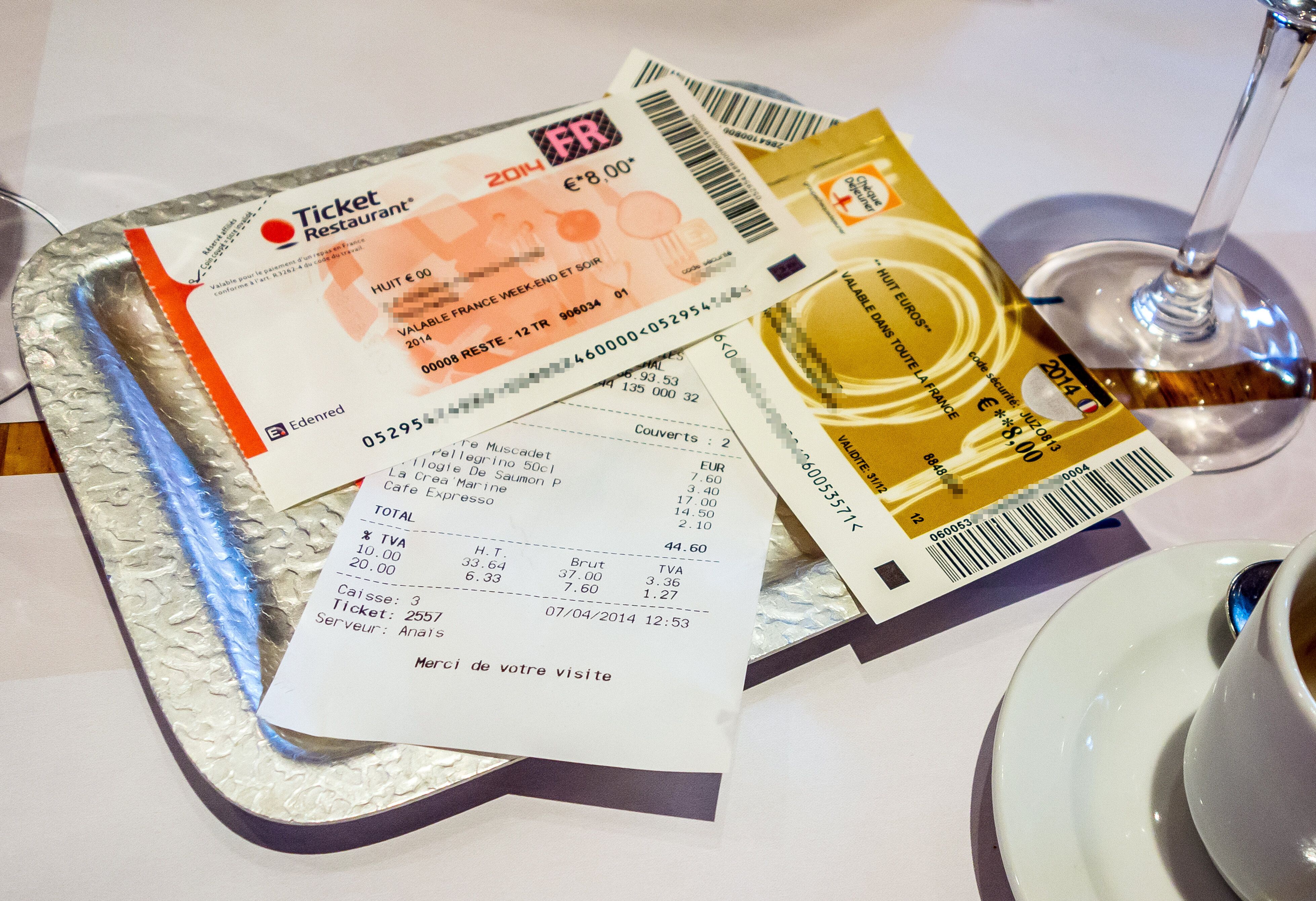 Le plafonnement des tickets restaurant est de 38 euros au lieu de 19 euros depuis la crise