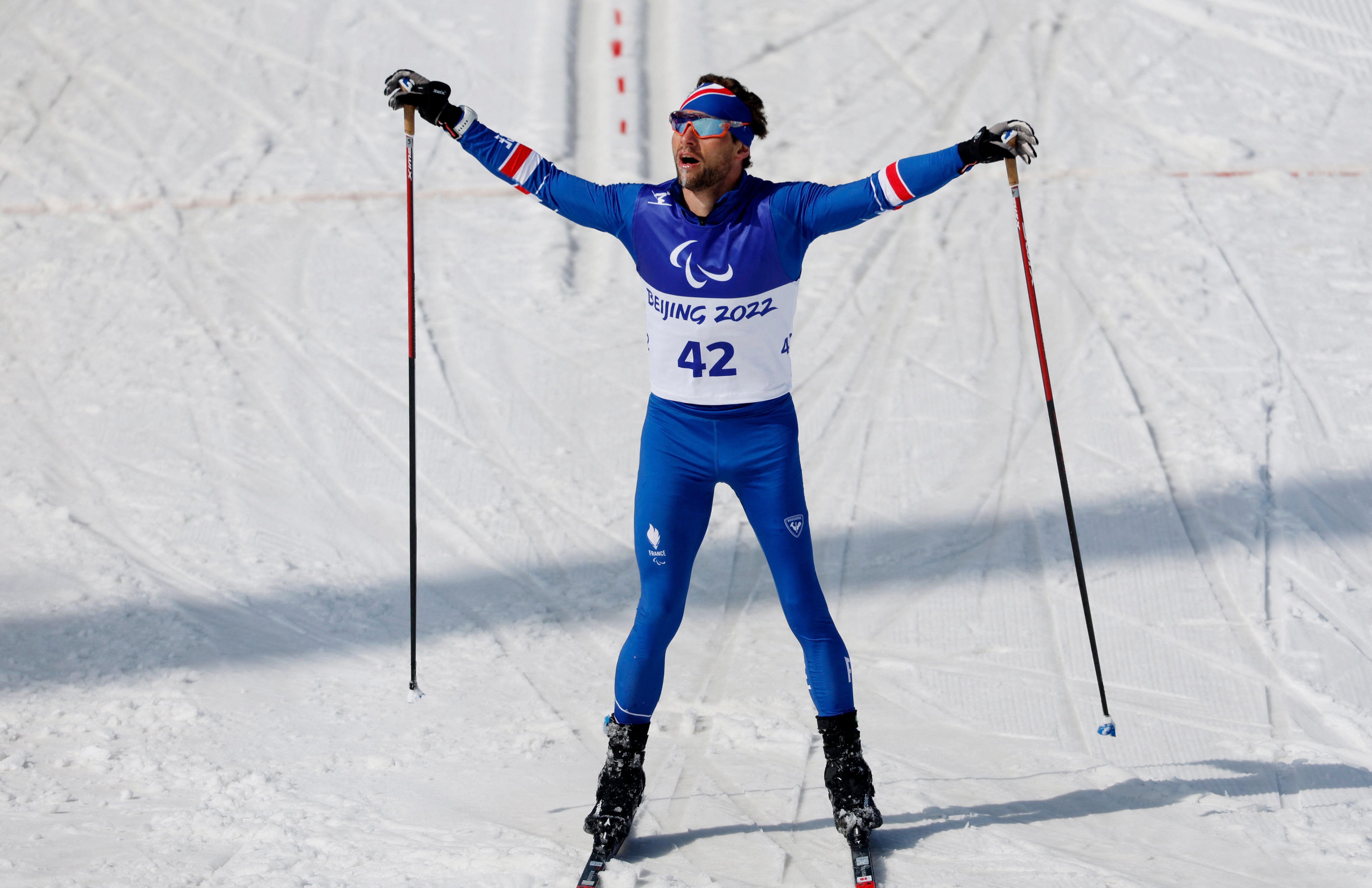 Beijing 2022 Winter Paralympic Games - Para Cross-Country Skiing - Men's Middle Distance Free Technique...