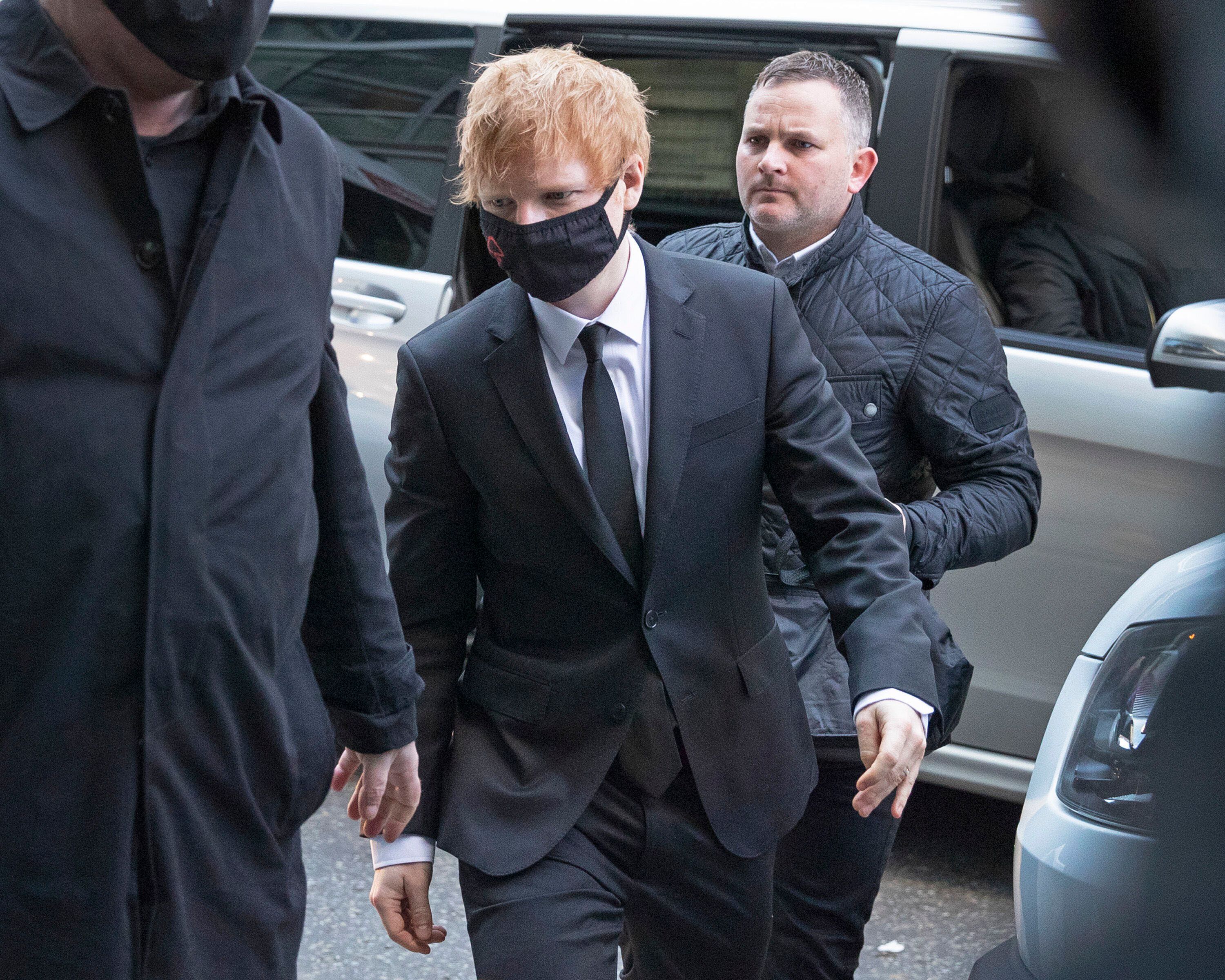 Ed Sheeran, ici arrivant à son procès à Londres, le 8 mars