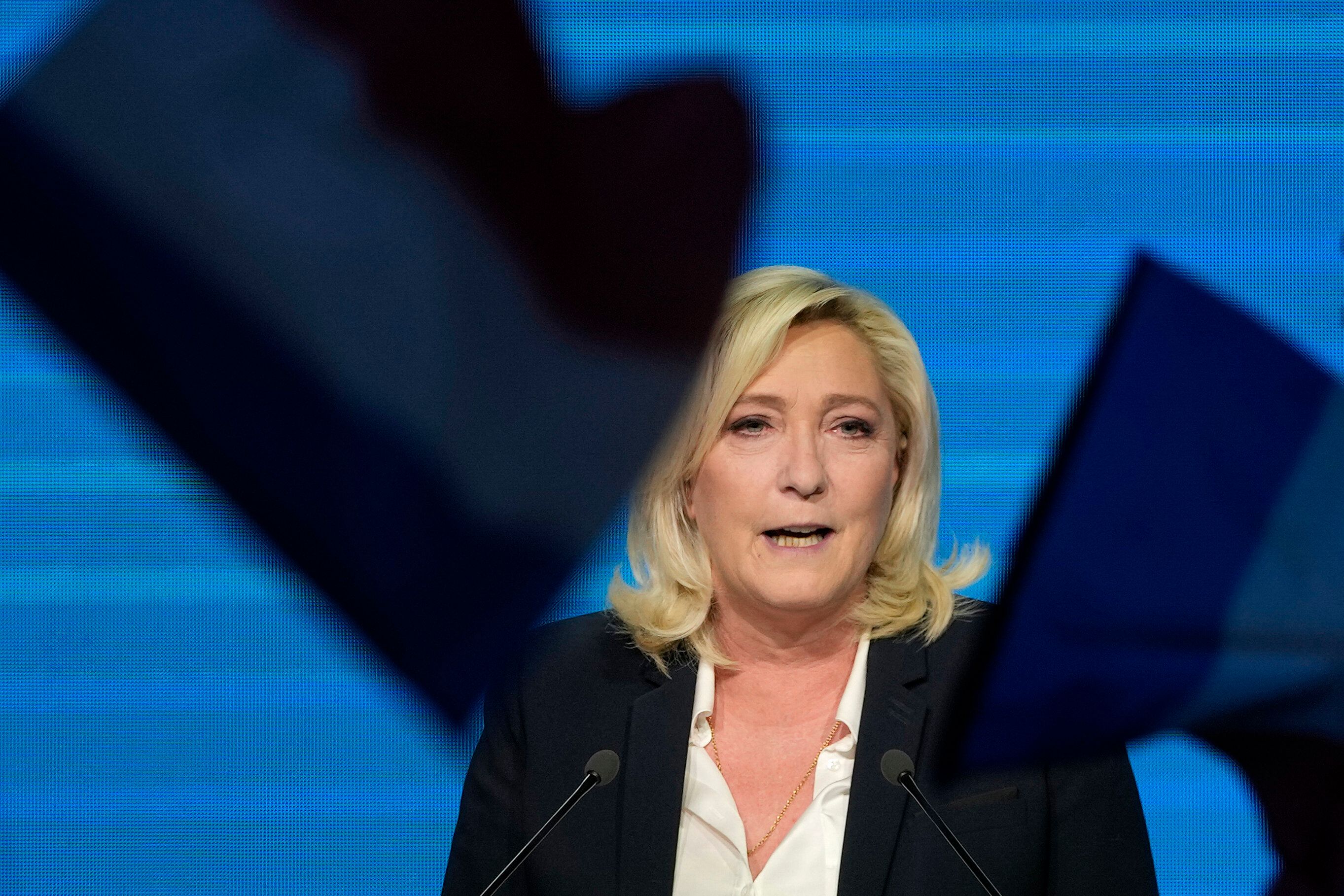 Marine Le Pen, le 10 avril