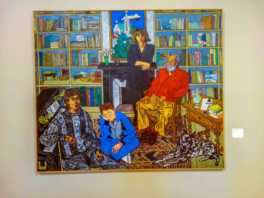 Vincent Bioulès Villa Marguerite ou la famille heureuse, 1986 Huile sur toile