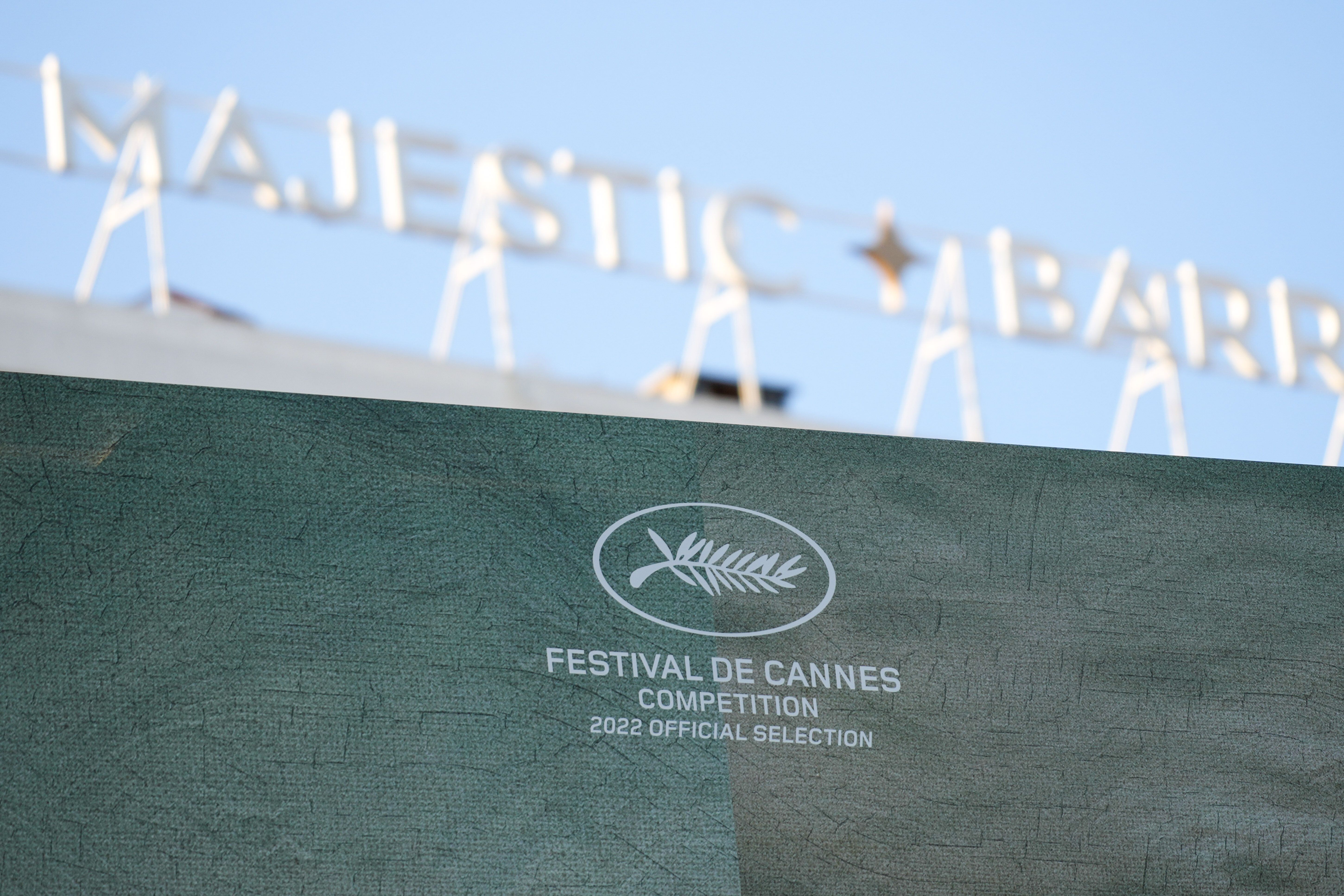 Photo d'illustration du logo du Festival de Cannes pris en photo le 17 mai