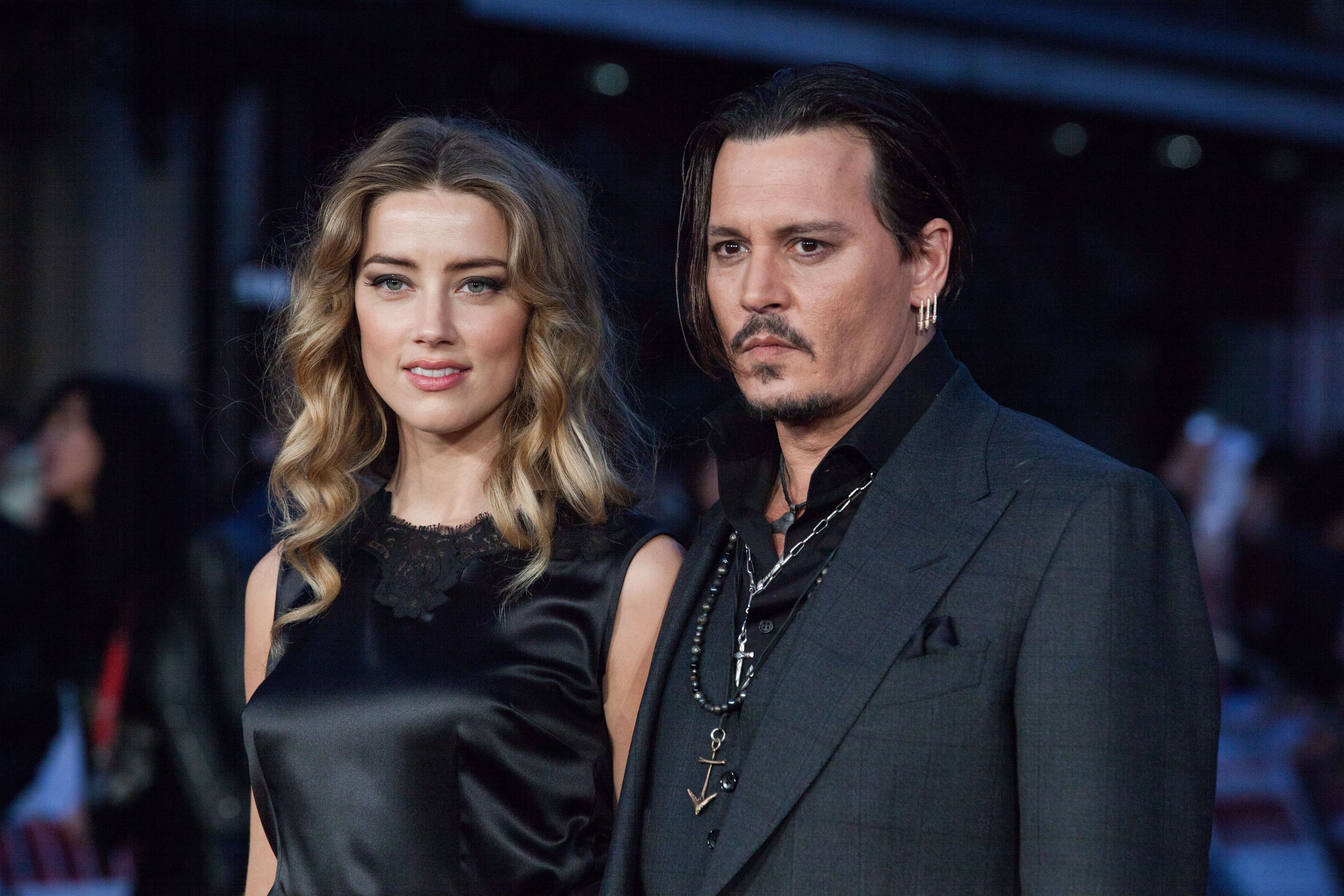 Amber Heard et Johnny Depp, ici à Londres, au mois d'octobre