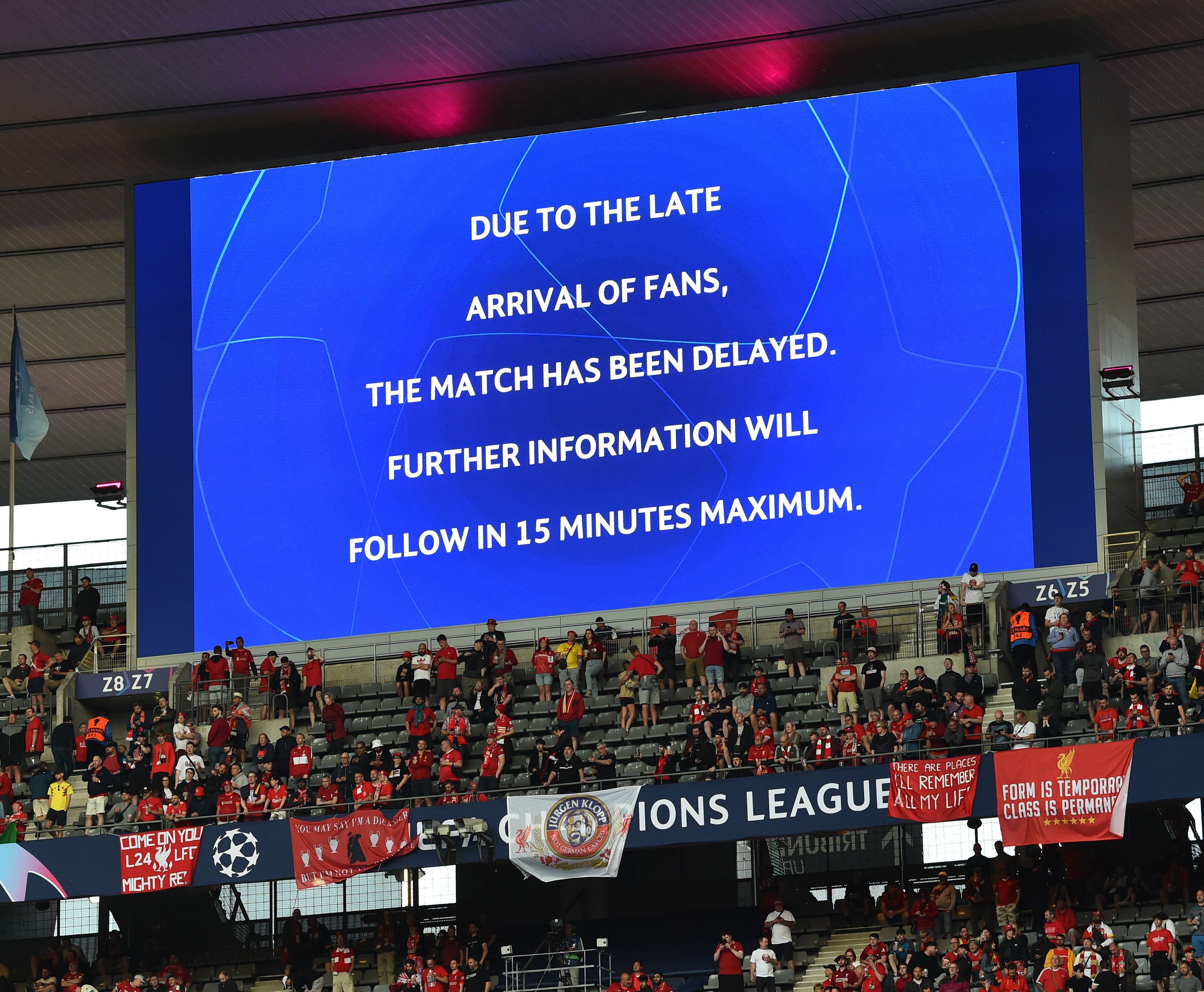 La finale de Ligue des champions Liverpool-Real Madrid a été retardée de 35 minutes,...