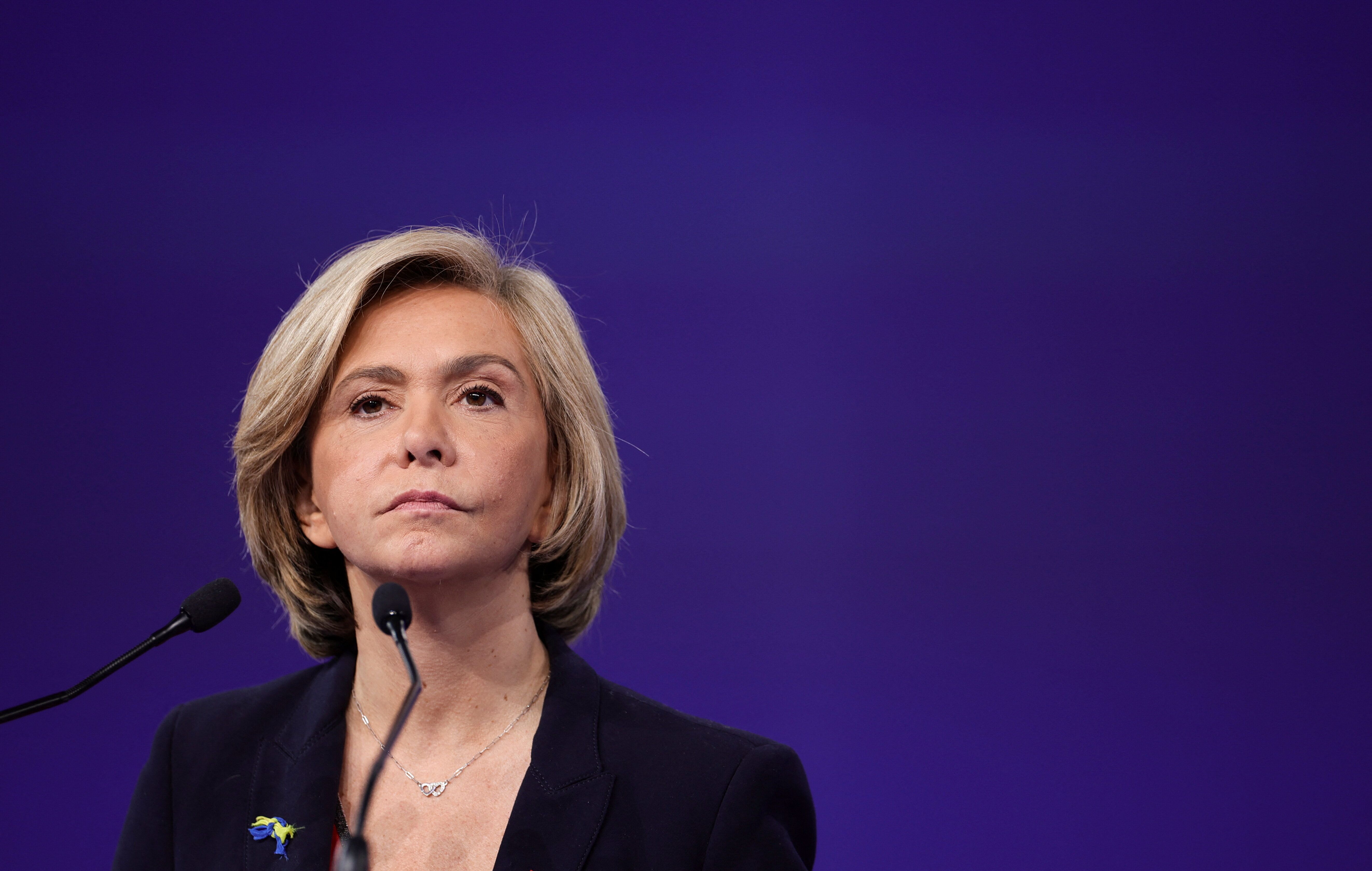 Valerie Pecresse, head of the Paris Ile-de-France region and LR candidate in the 2022 French presidential...