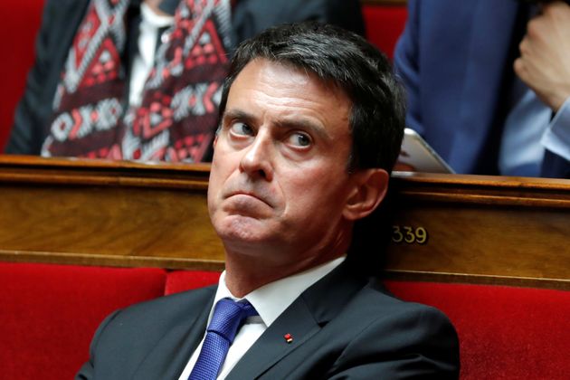 Manuel Valls photographié à l'Assemblée nationale en 2017. (photo