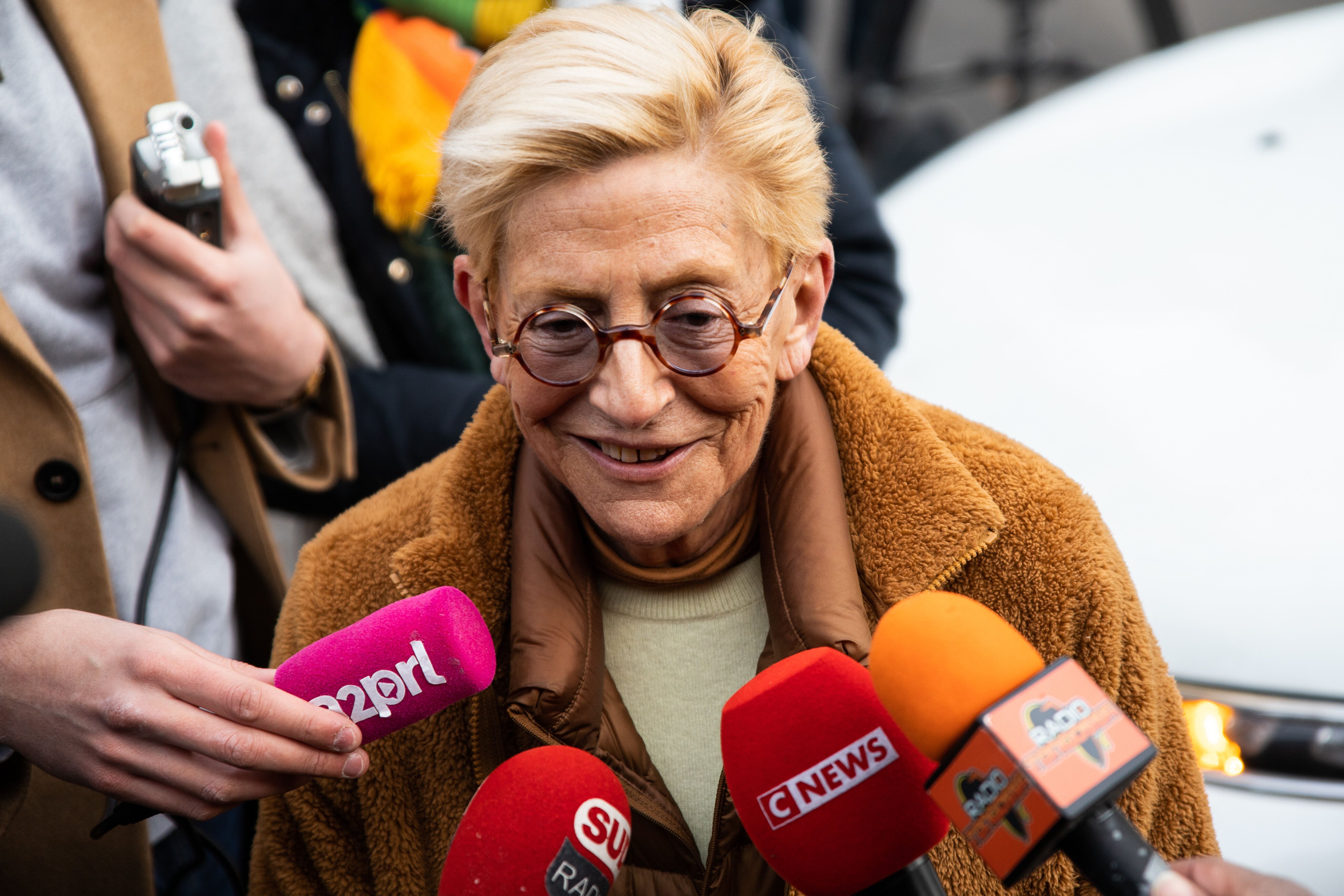 Isabelle Balkany, ici devant la prison de la Santé à Paris, le 12 février