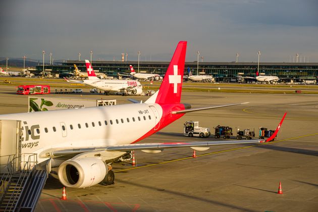 L'aéroport de Zurich, photographié ici en 2017, est fermé suite à une panne...