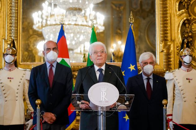 Le président italien Sergio Mattarella annonce avoir dissous le parlement italien jeudi 21 juillet,...
