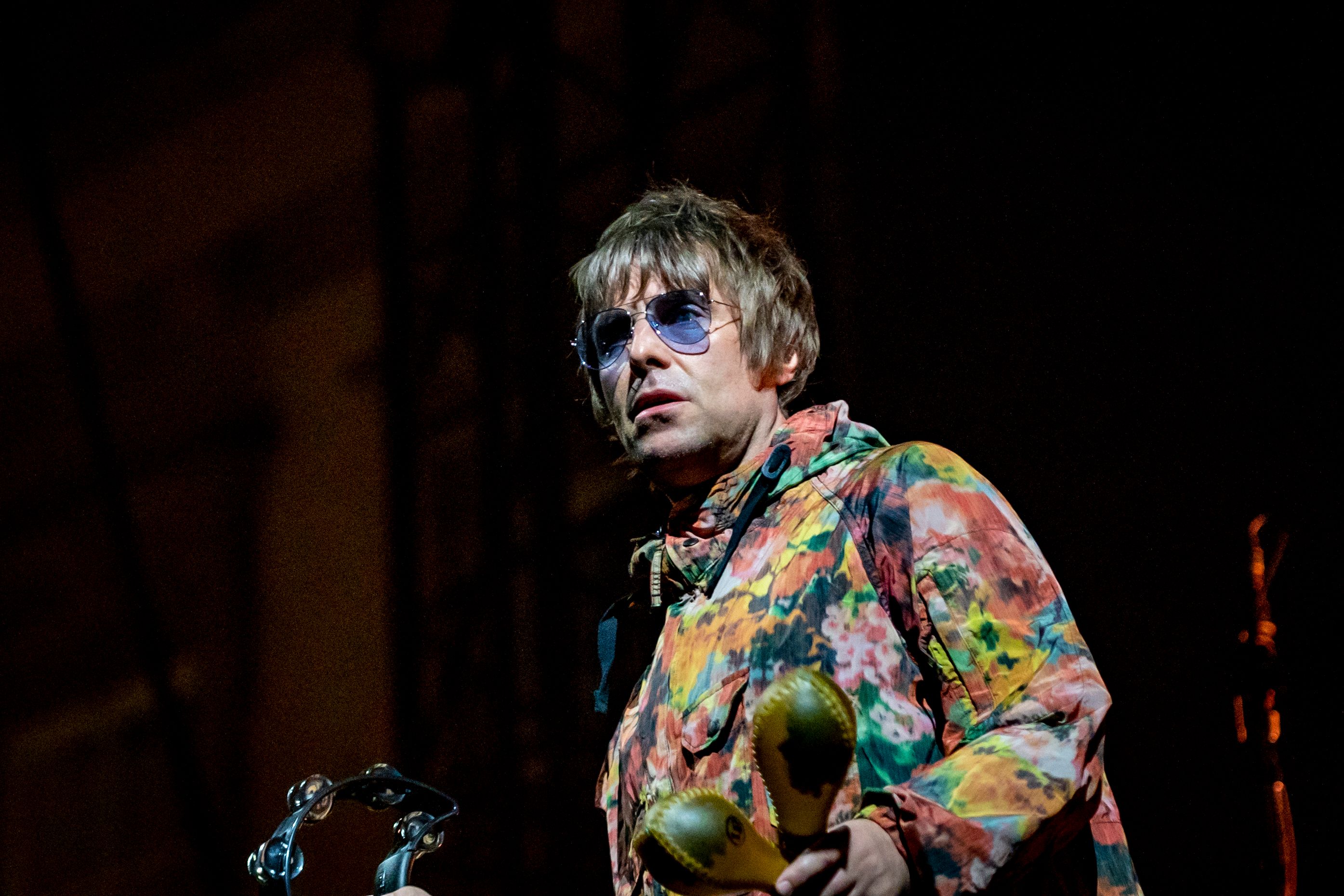 Liam Gallagher, ici photographié lors d'un concert à Lucques, en Italie, début juillet, a quitté la scène...