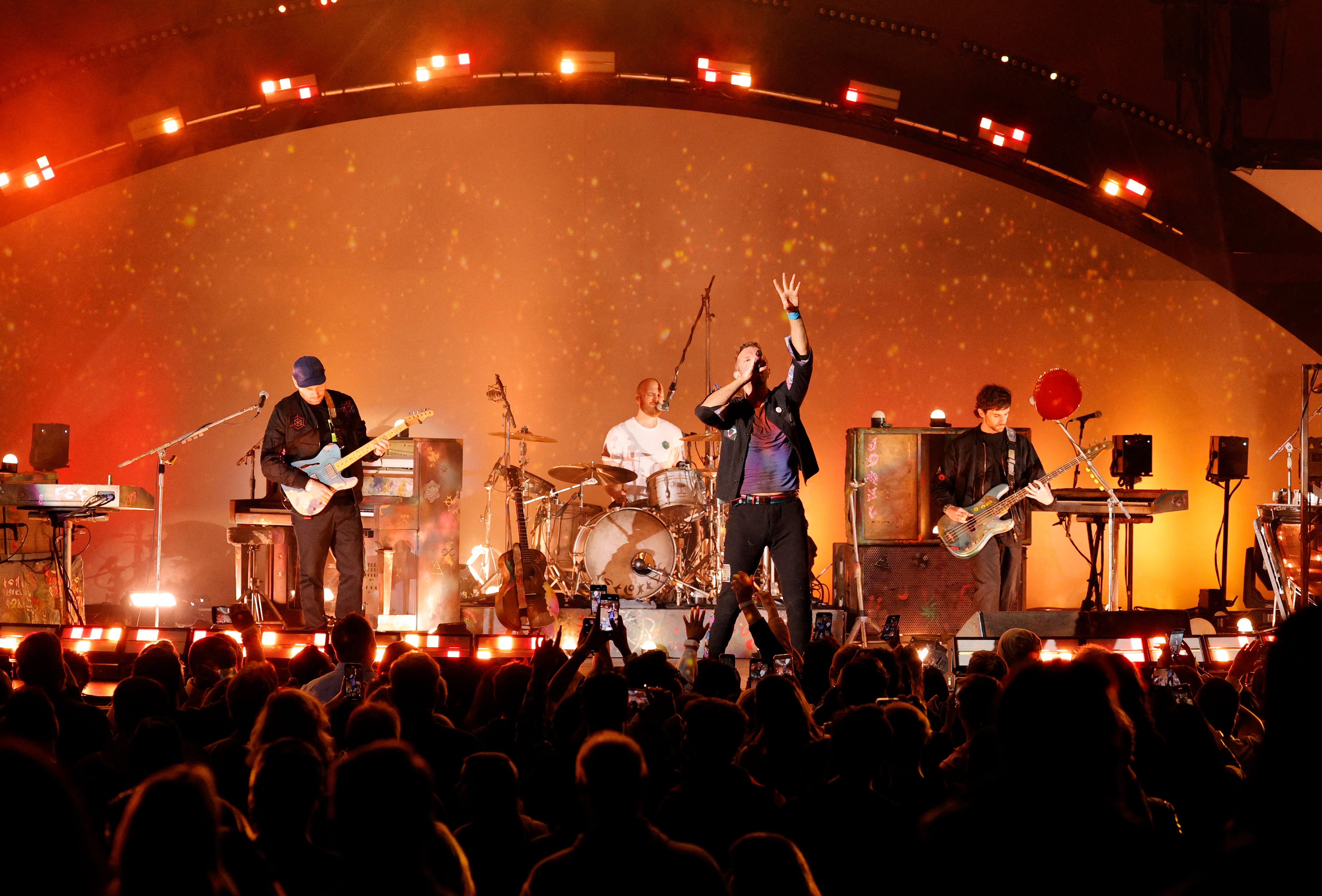 Concert de Coldplay à Los Angeles, le 23 octobre