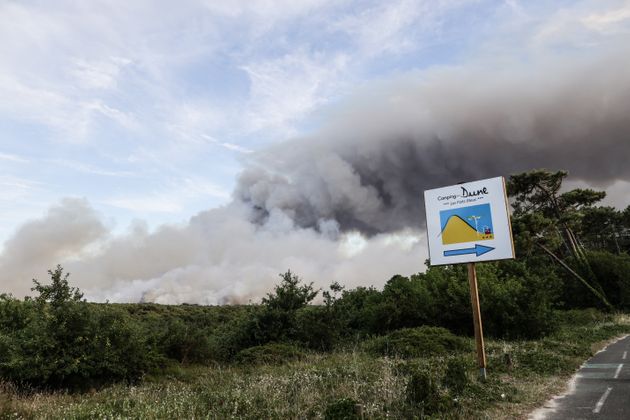 Incendie au camping des Flots Bleus en Gironde, le 13 juillet