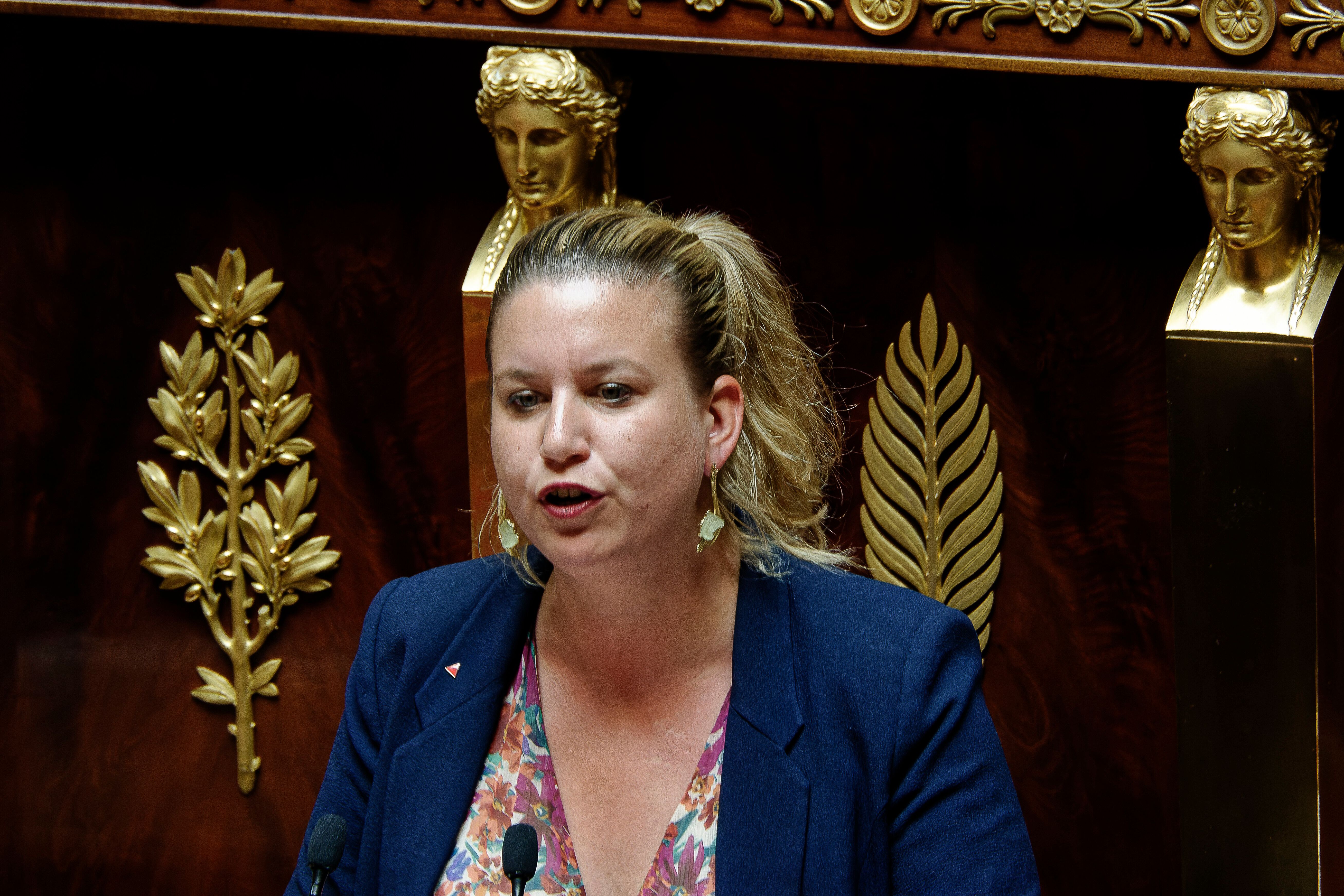 Mathilde Panot à l'Assemblée nationale, le 11 juillet