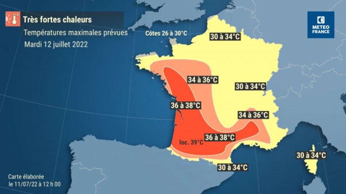 Alors que la vague de chaleur a commencé à s'installer sur la France, le mercure pourrait atteindre les...