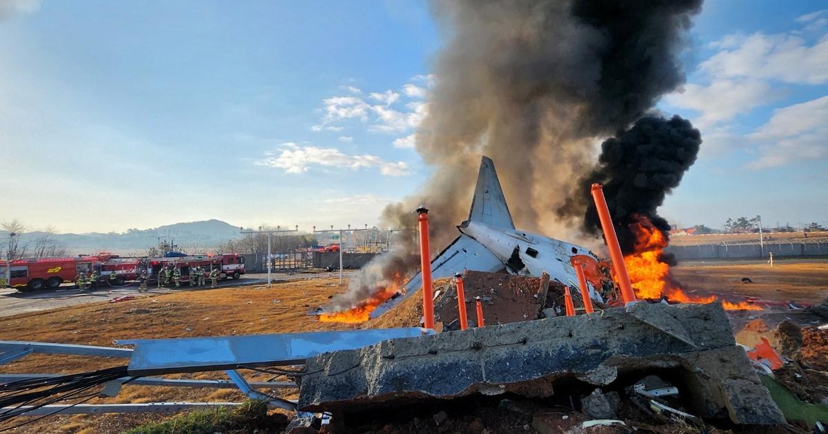 Avion accidenté en Corée du Sud